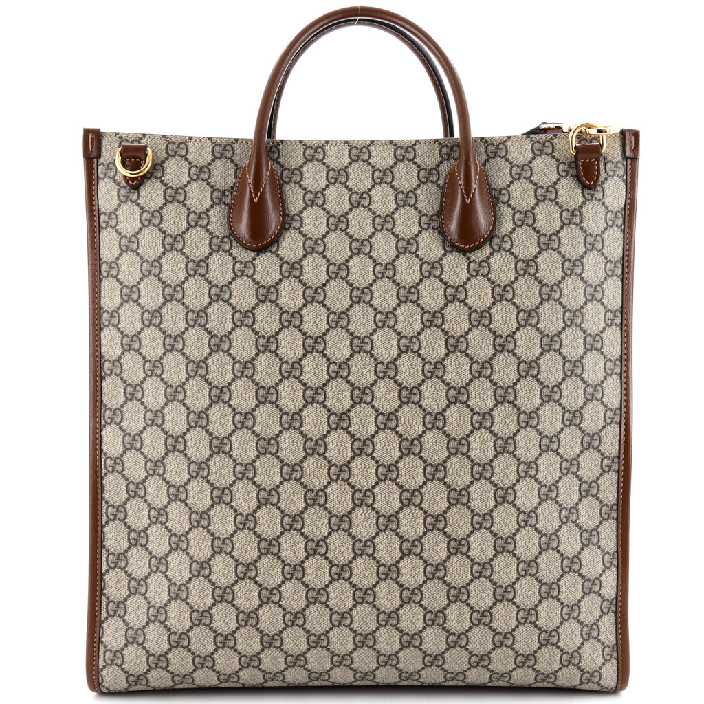 Interlocking G Tote GG Coated Canvas Vertical