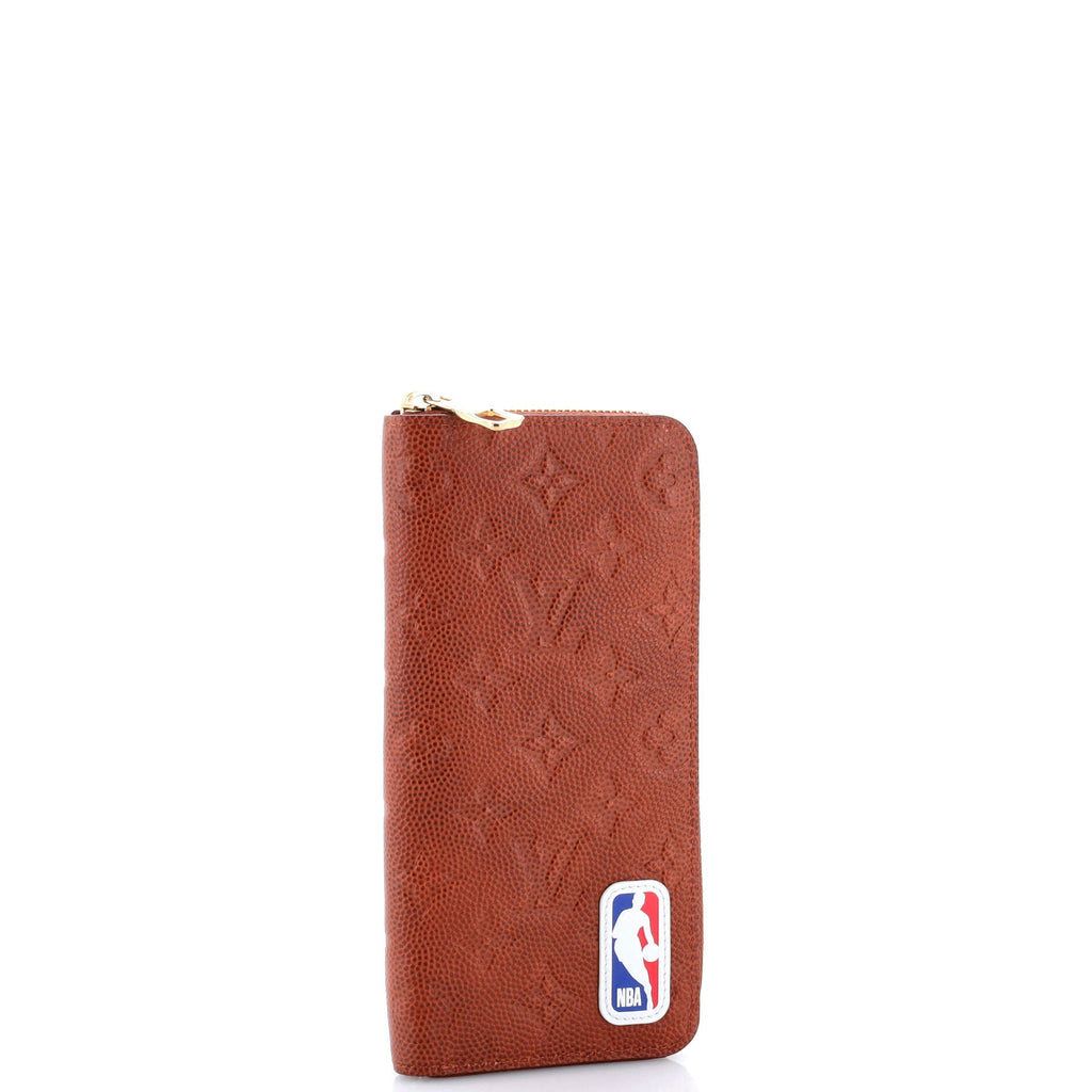 LV x NBA Zippy Wallet Monogram Embossed Leather Vertical
