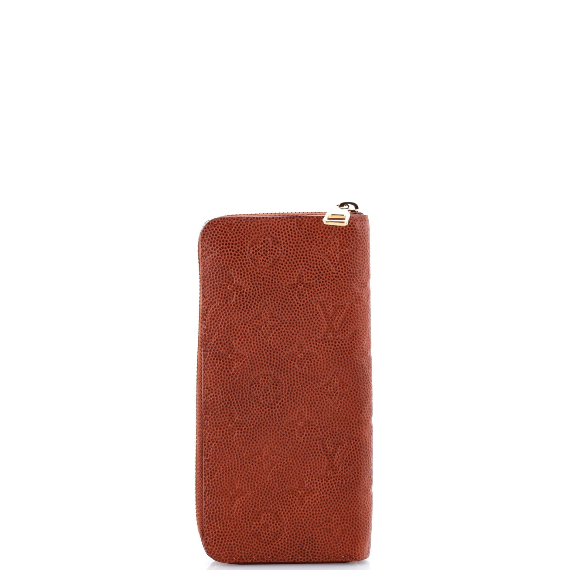 LV x NBA Zippy Wallet Monogram Embossed Leather Vertical