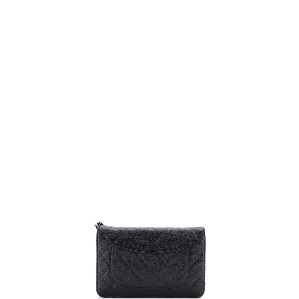 Wallet on Chain Quilted Caviar