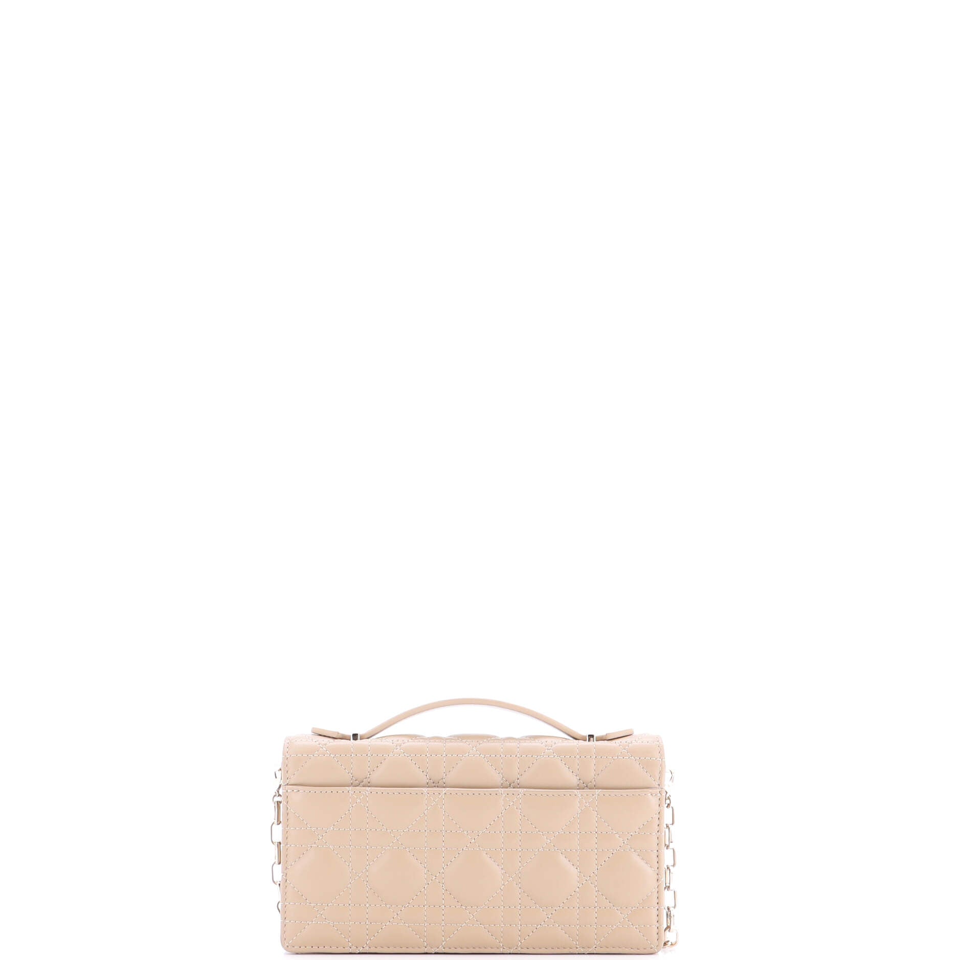 My Dior Top Handle Flap Bag Cannage Quilt Lambskin Mini