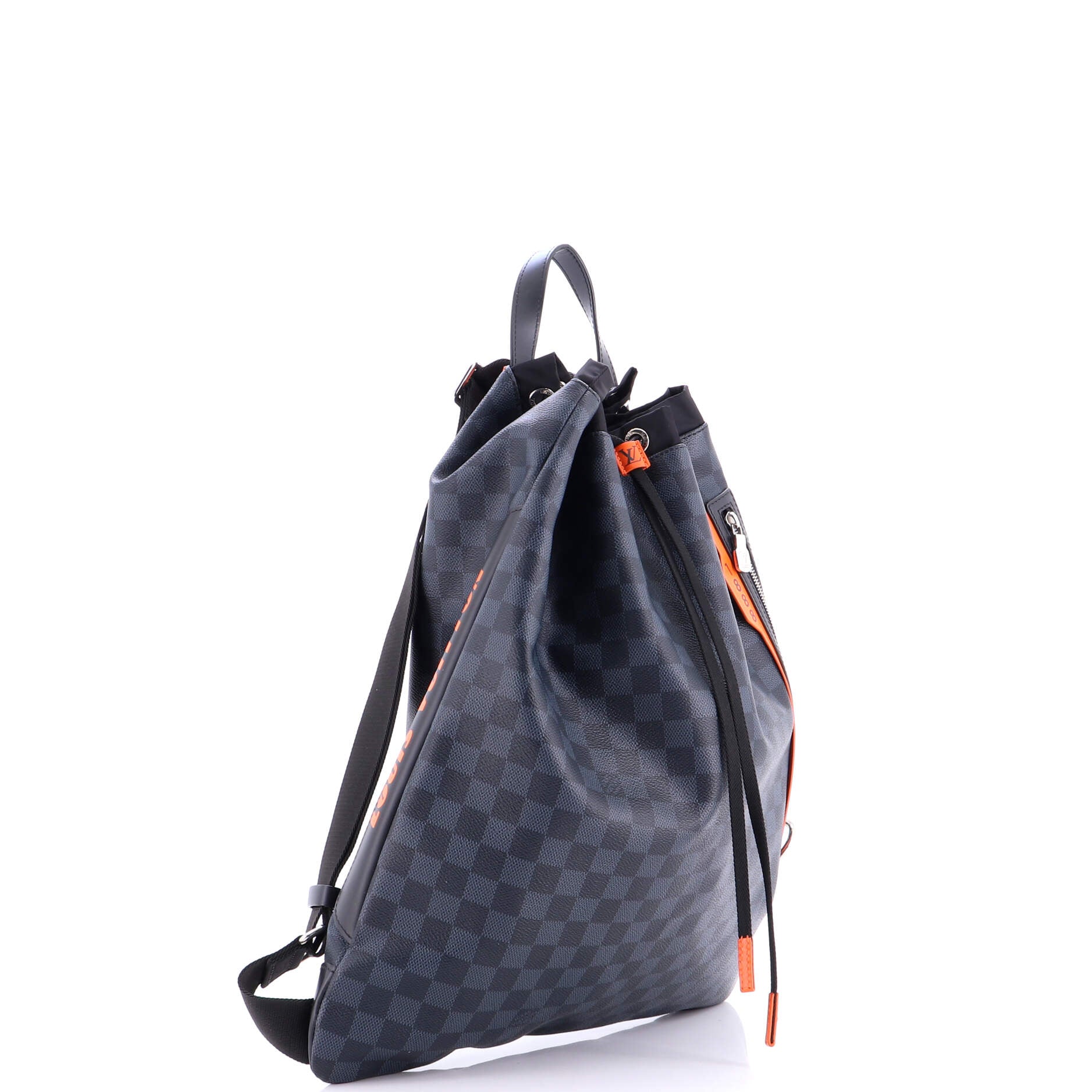 Drawstring Backpack Limited Edition Damier Cobalt Race