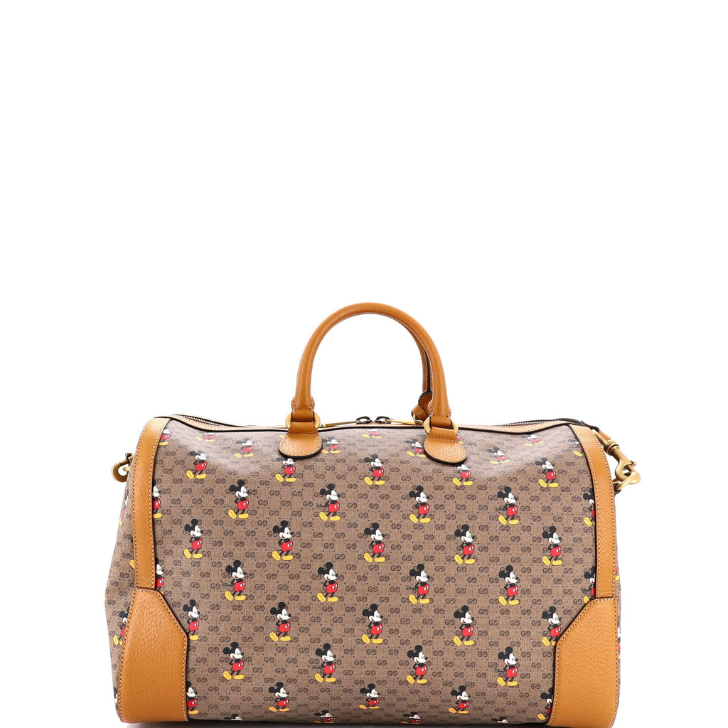 Disney Mickey Duffle Bag Printed Mini GG Coated Canvas Medium
