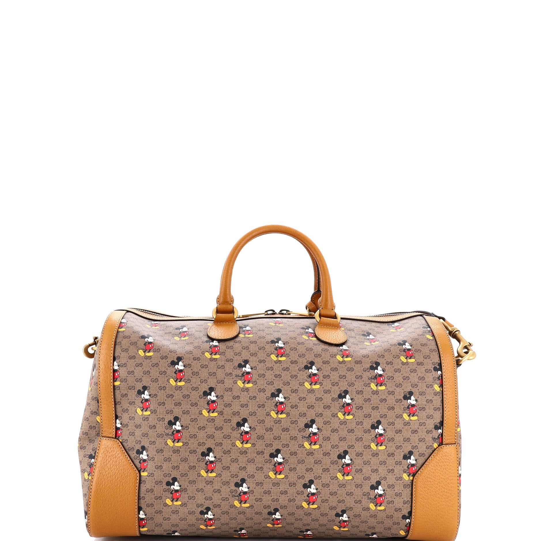 Disney Mickey Duffle Bag Printed Mini GG Coated Canvas Medium