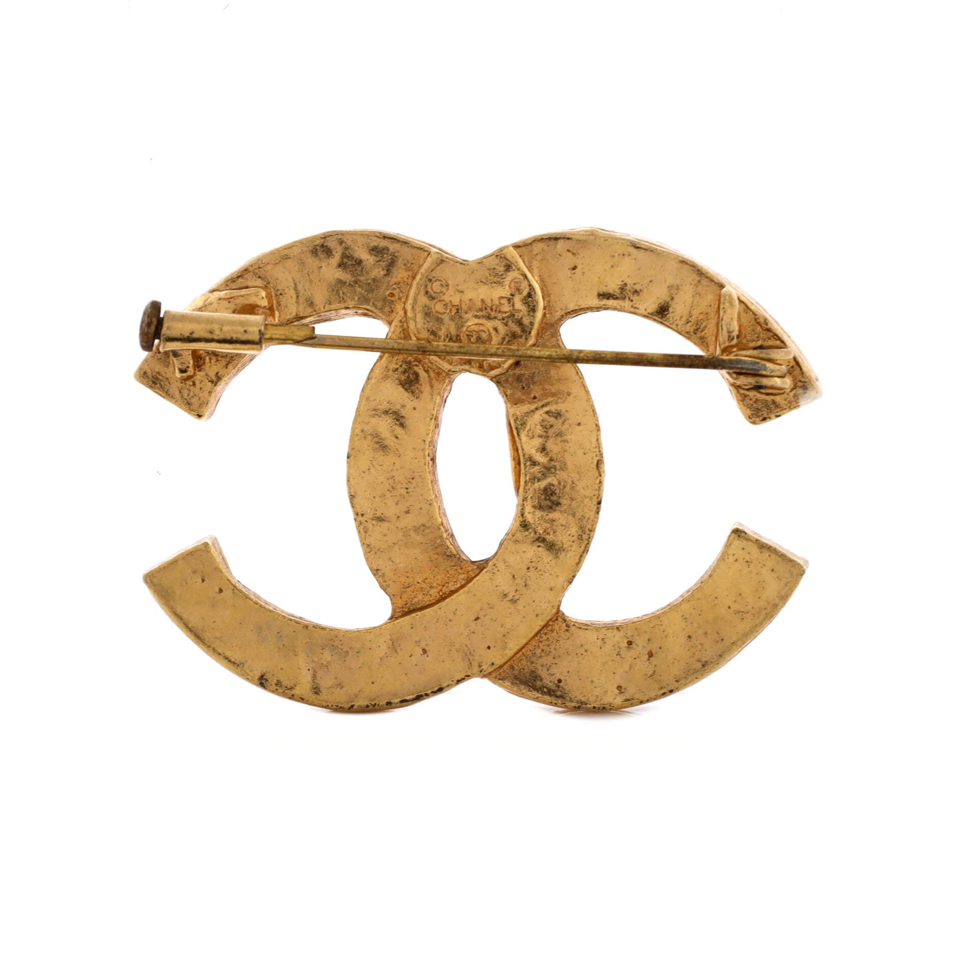 CC Brooch Metal with Crystals
