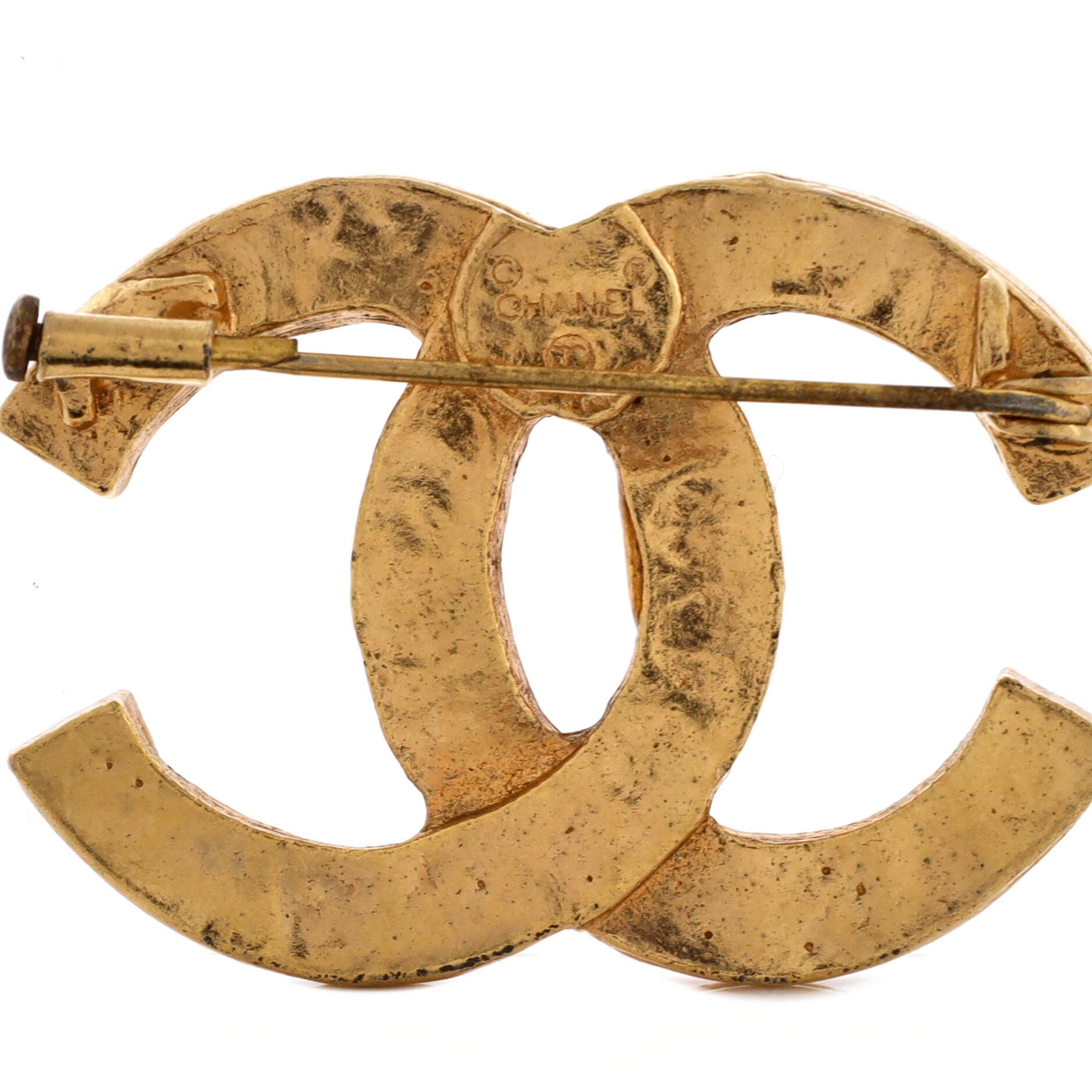 CC Brooch Metal with Crystals