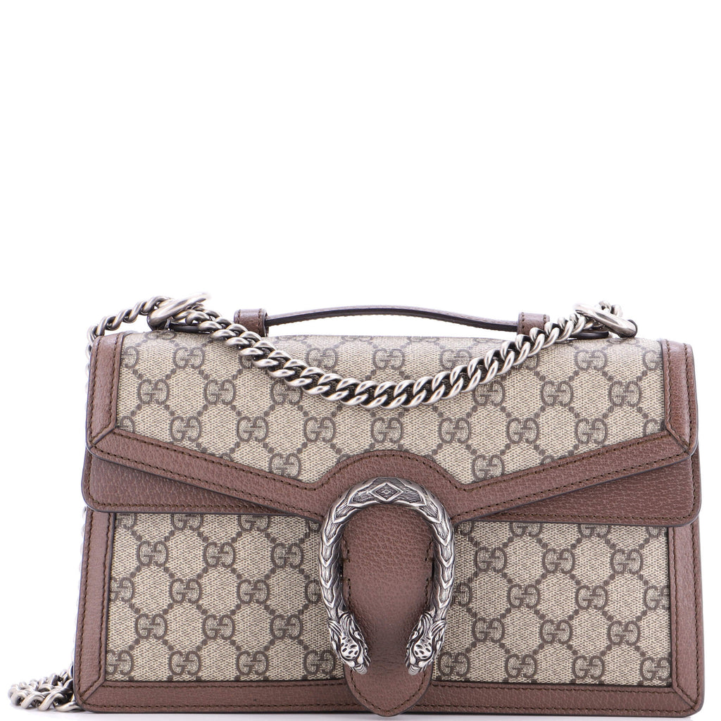 Dionysus Top Handle Chain Bag GG Coated Canvas Small
