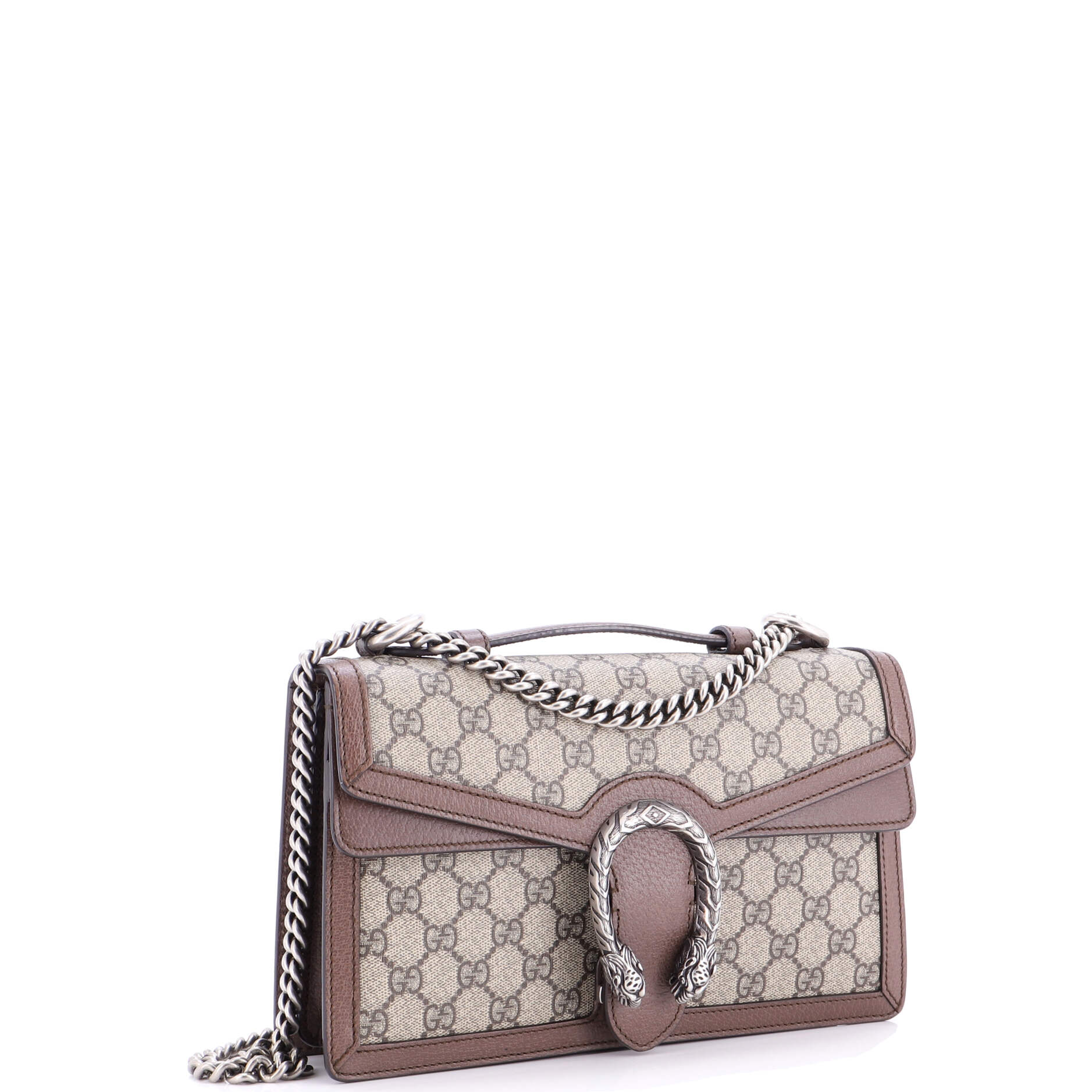 Dionysus Top Handle Chain Bag GG Coated Canvas Small