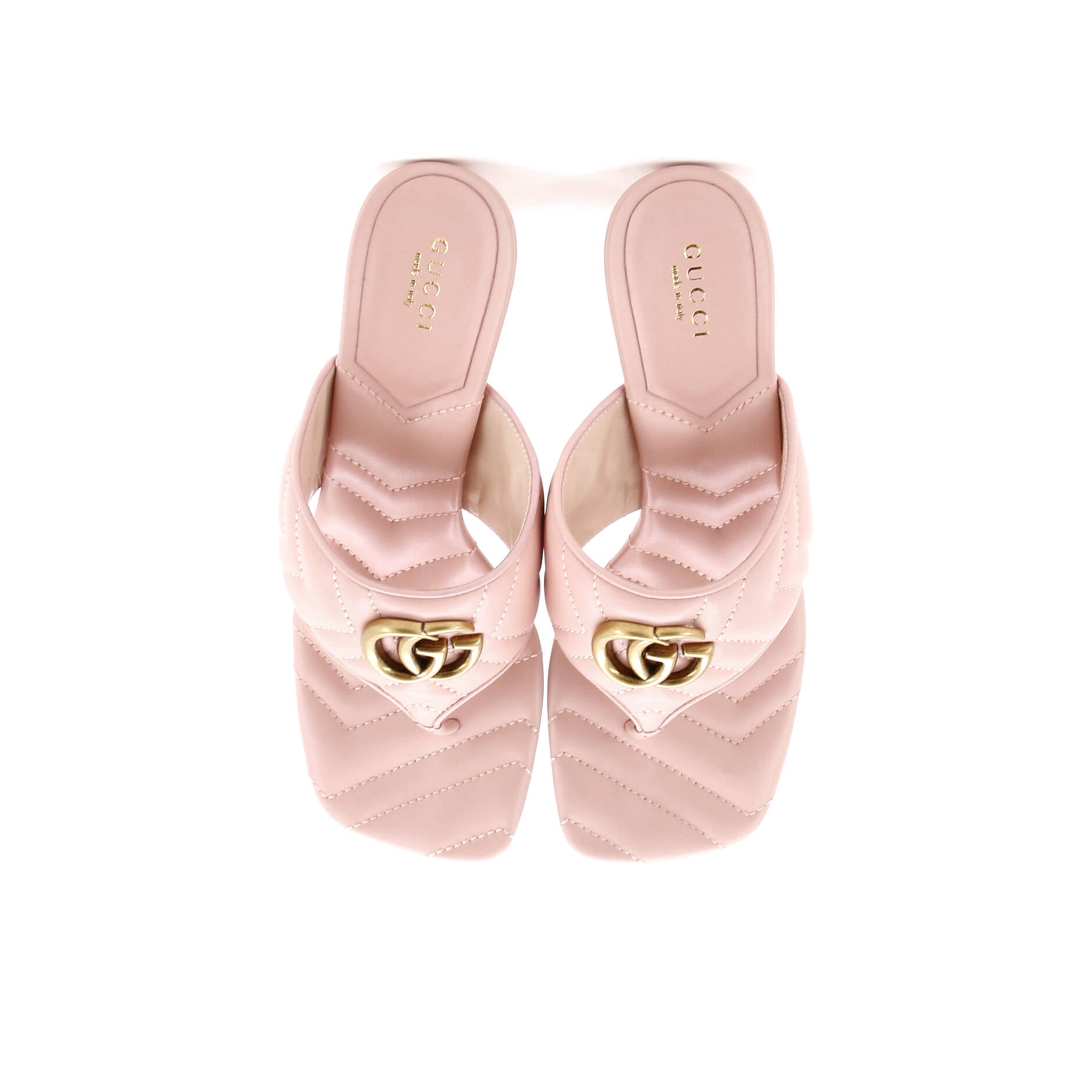 Women's Marmont Thong Heeled Sandals Matelasse Leather