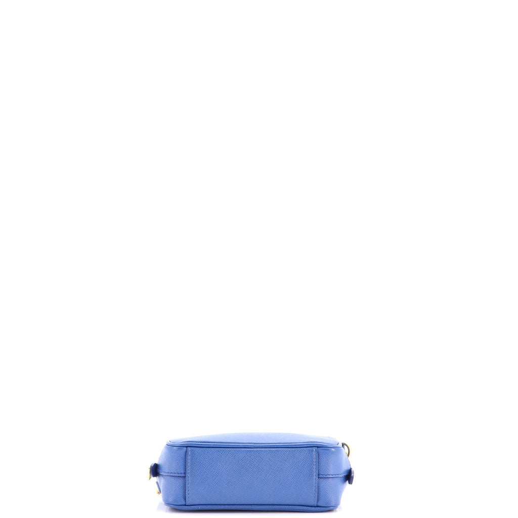 Camera Shoulder Bag Saffiano Leather Mini