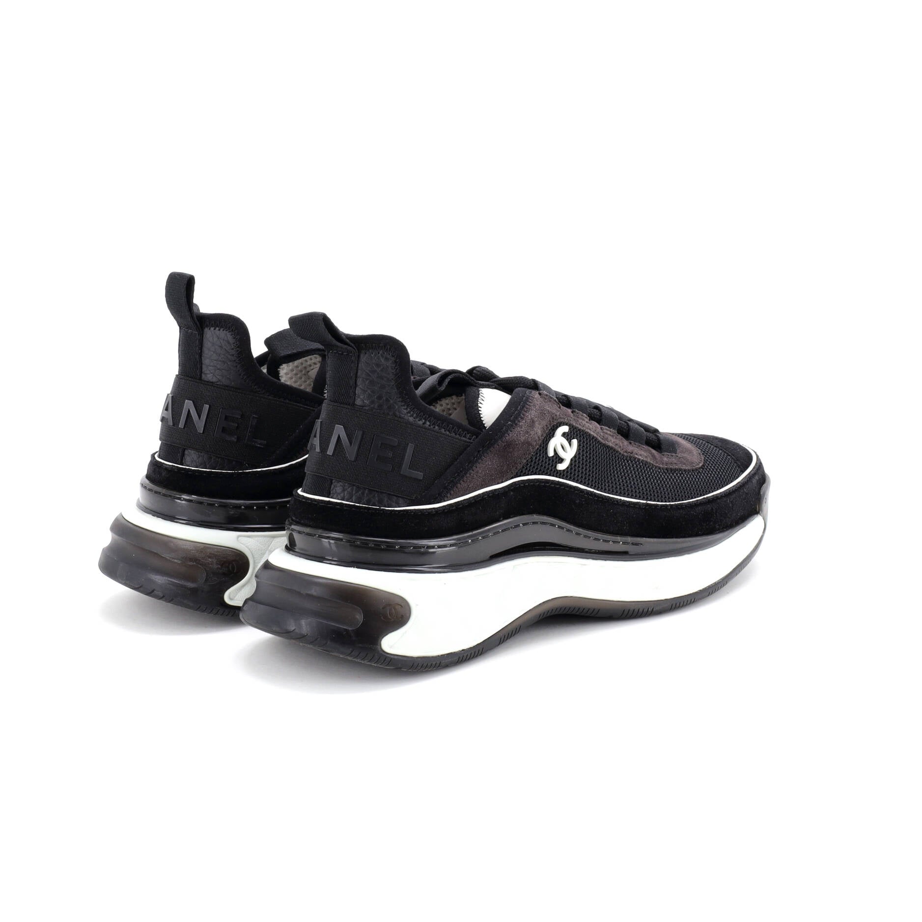 Women's CC Cap Toe Logo Sneakers Suede and Mixed Fibers