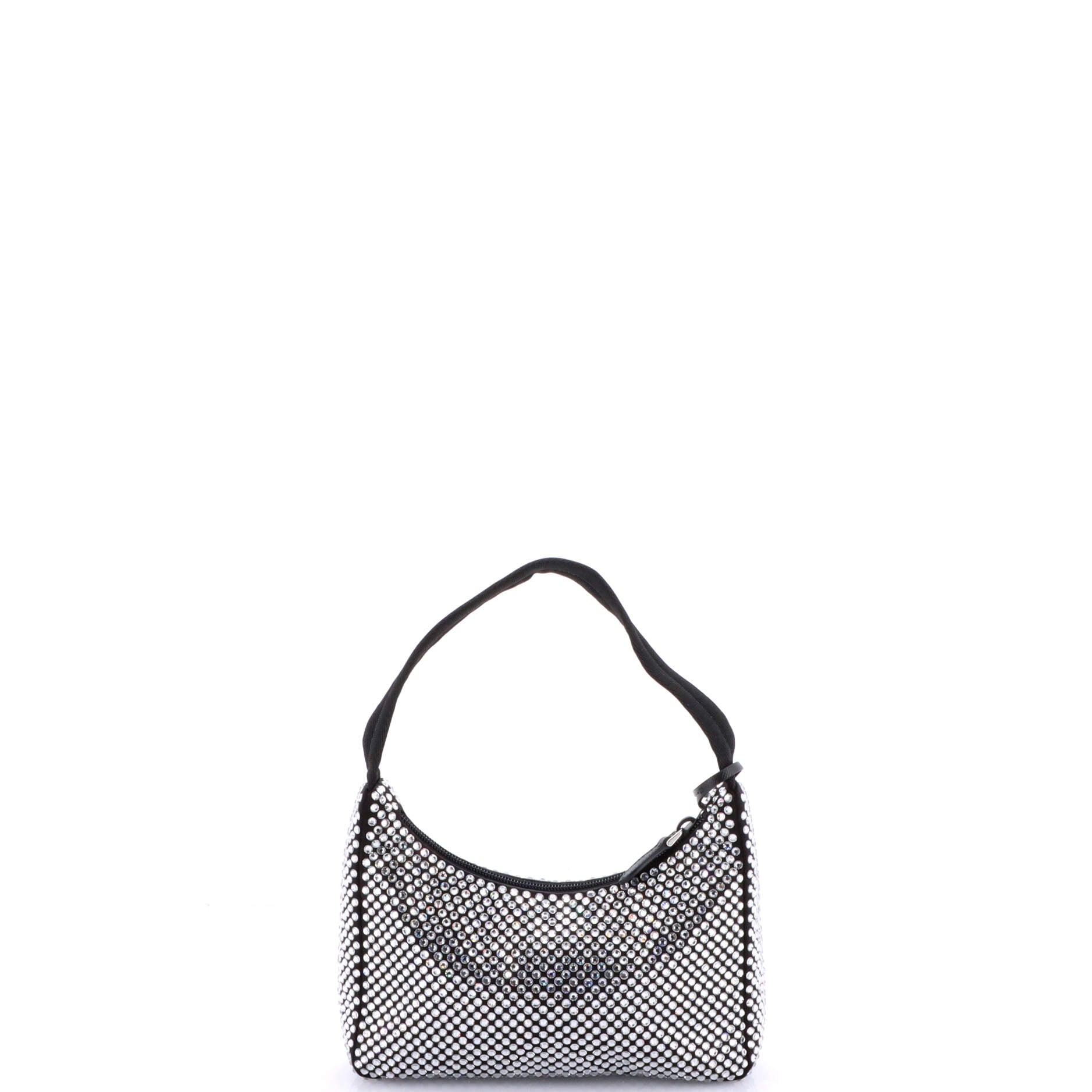 Re-Edition 2000 Hobo Crystal Embellished Satin Mini