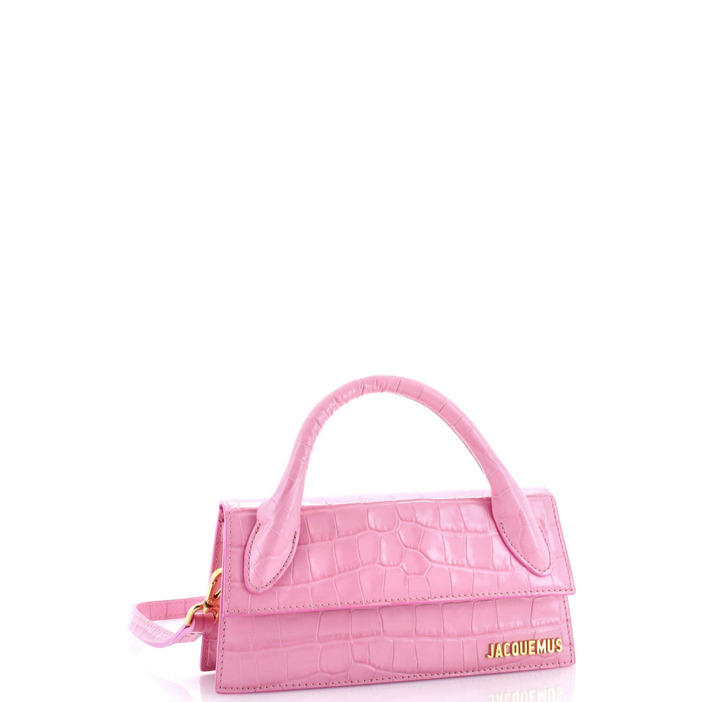 Le Chiquito Bag Crocodile Embossed Leather Long