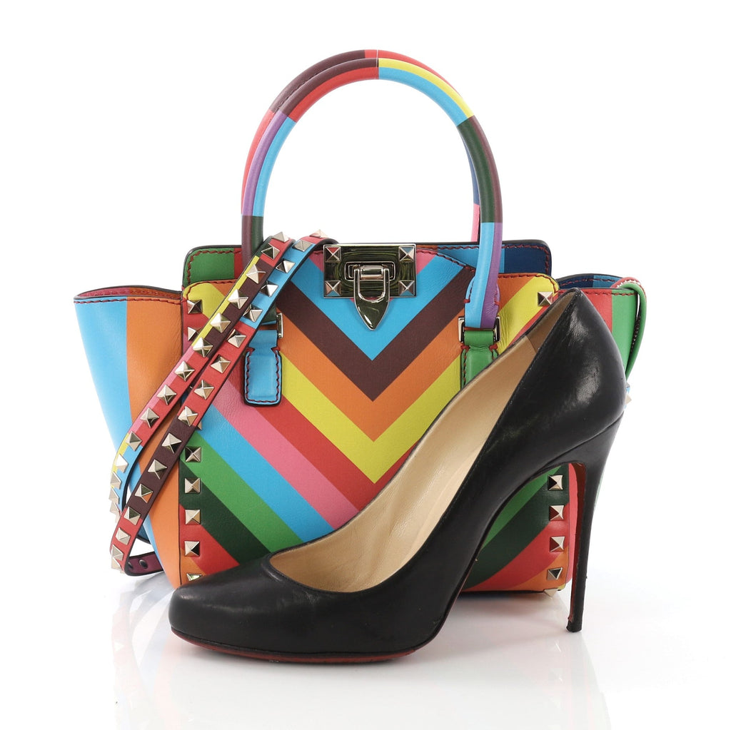 1973 Rockstud Tote Rigid Leather Mini