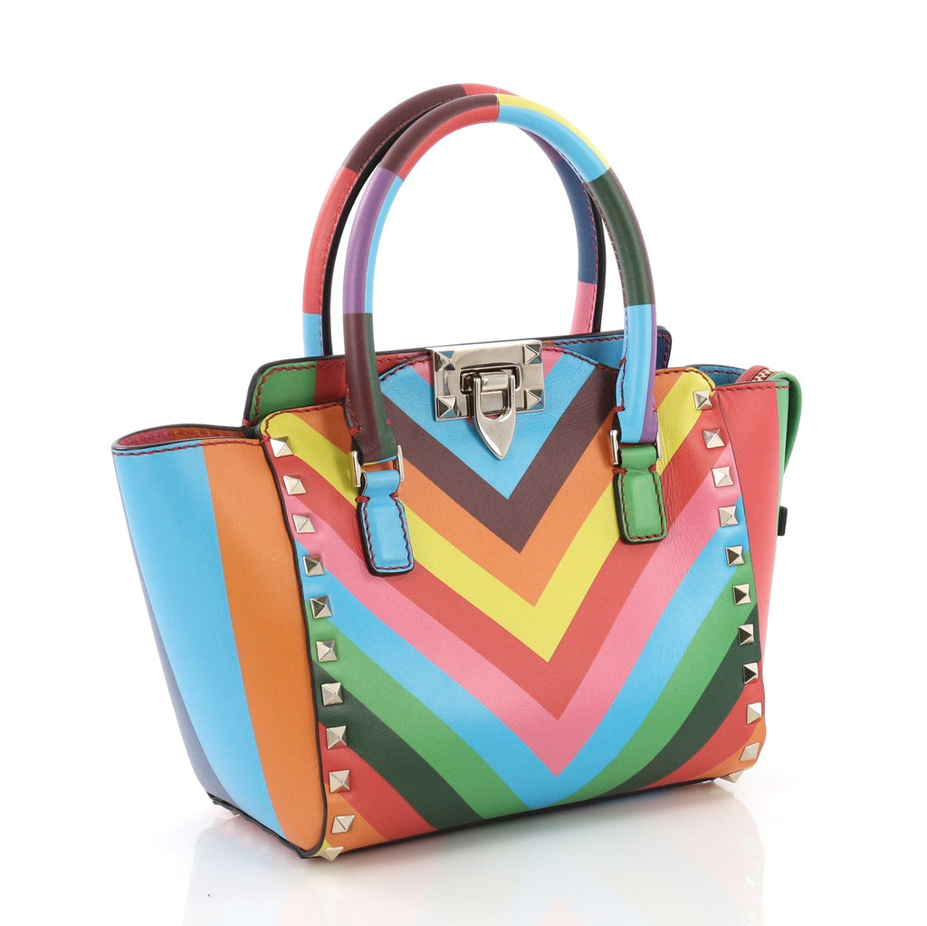 1973 Rockstud Tote Rigid Leather Mini