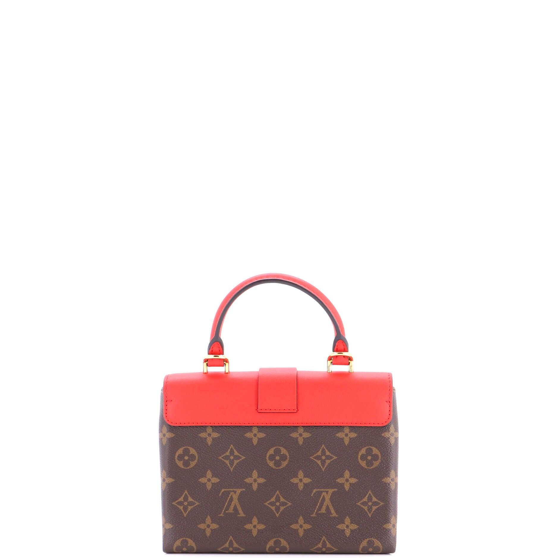 Locky Handbag Monogram Canvas with Leather BB