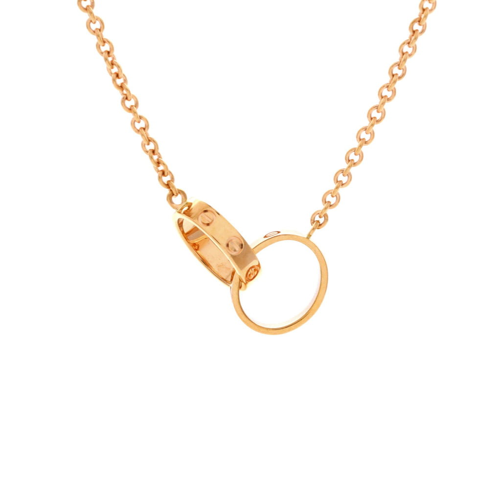 Love Interlocking Necklace 18K Rose Gold