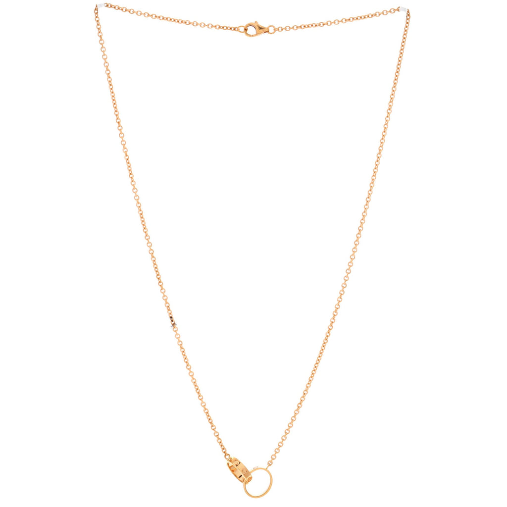 Love Interlocking Necklace 18K Rose Gold