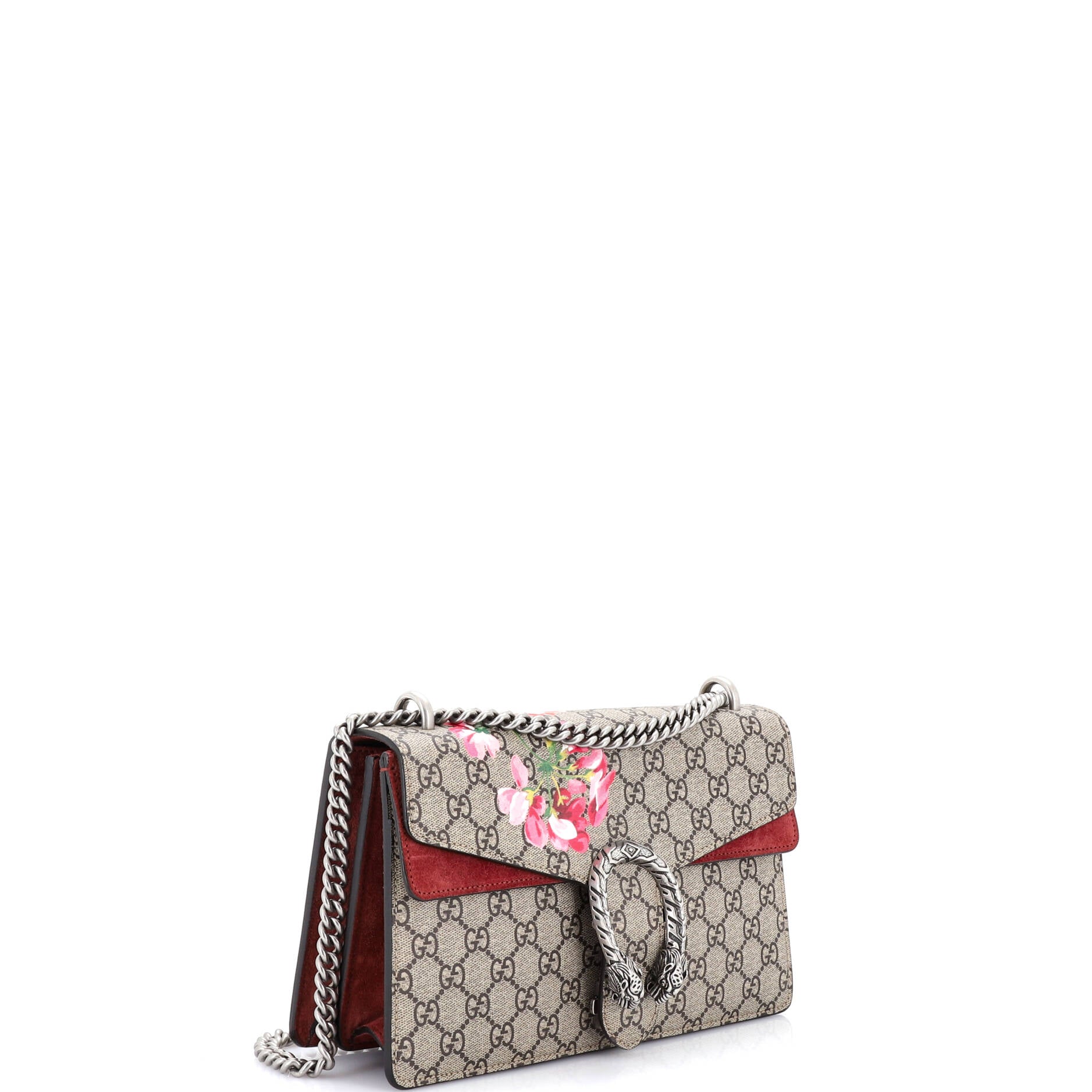 Dionysus Bag Blooms Print GG Coated Canvas Small