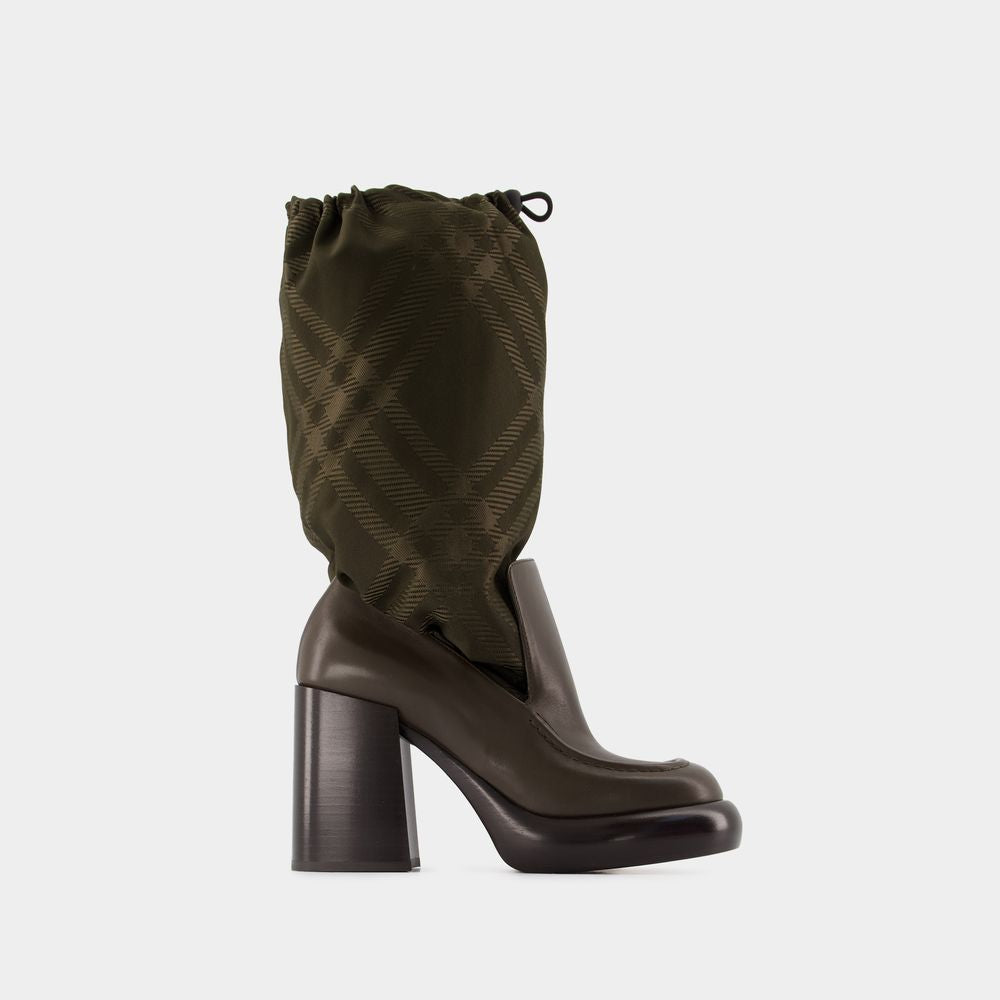 Women's Wedge 95 Boots - Burberry - Leather - Multicolor