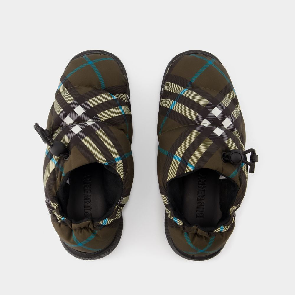 Women's Pillow Low Mules - Burberry - Nylon - Multicolor