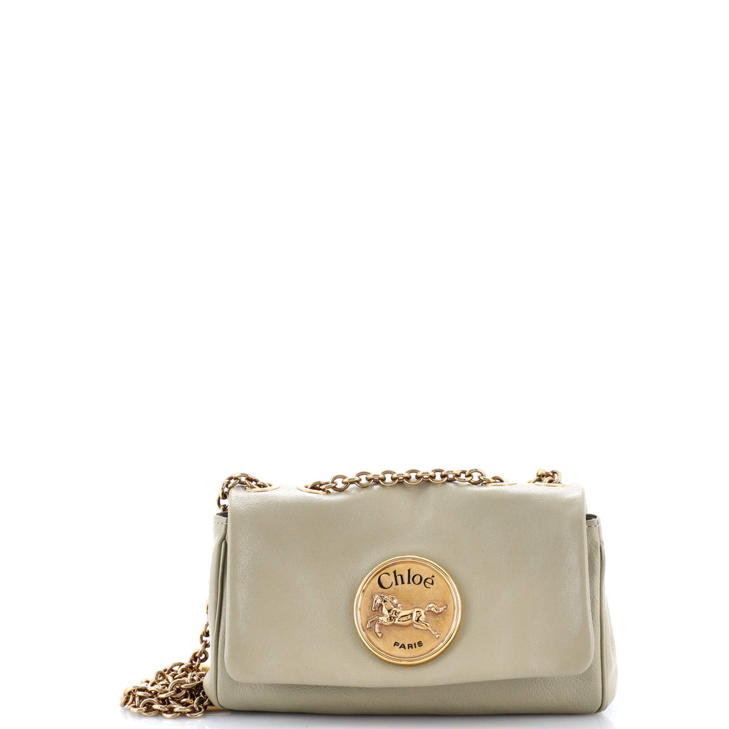 Heritage Chain Shoulder Bag Leather Small