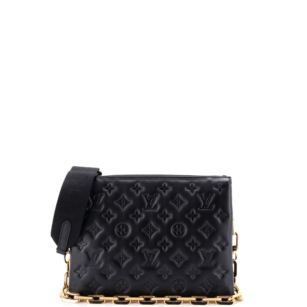 Coussin Bag Monogram Embossed Lambskin PM