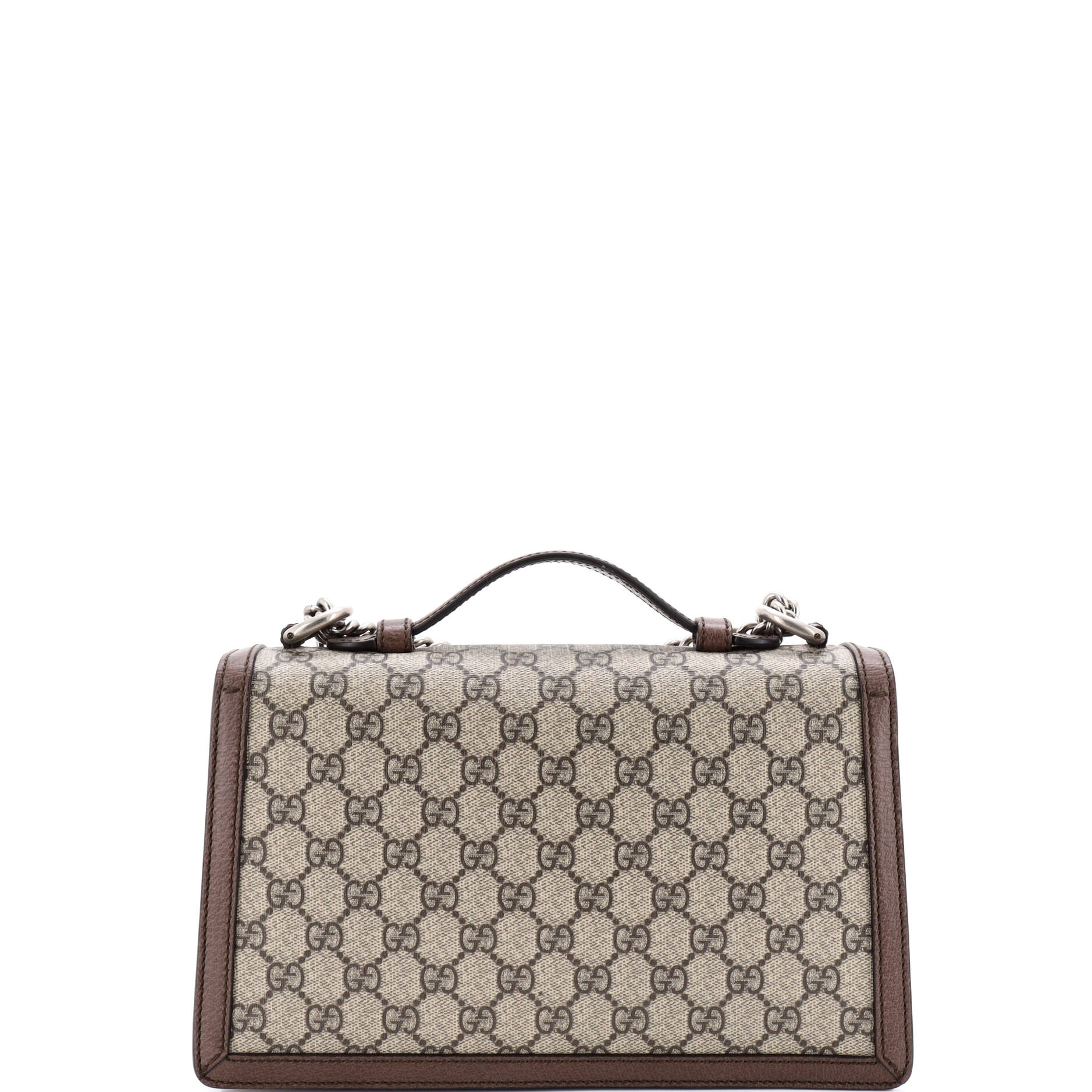 Dionysus Top Handle Chain Bag GG Coated Canvas Small