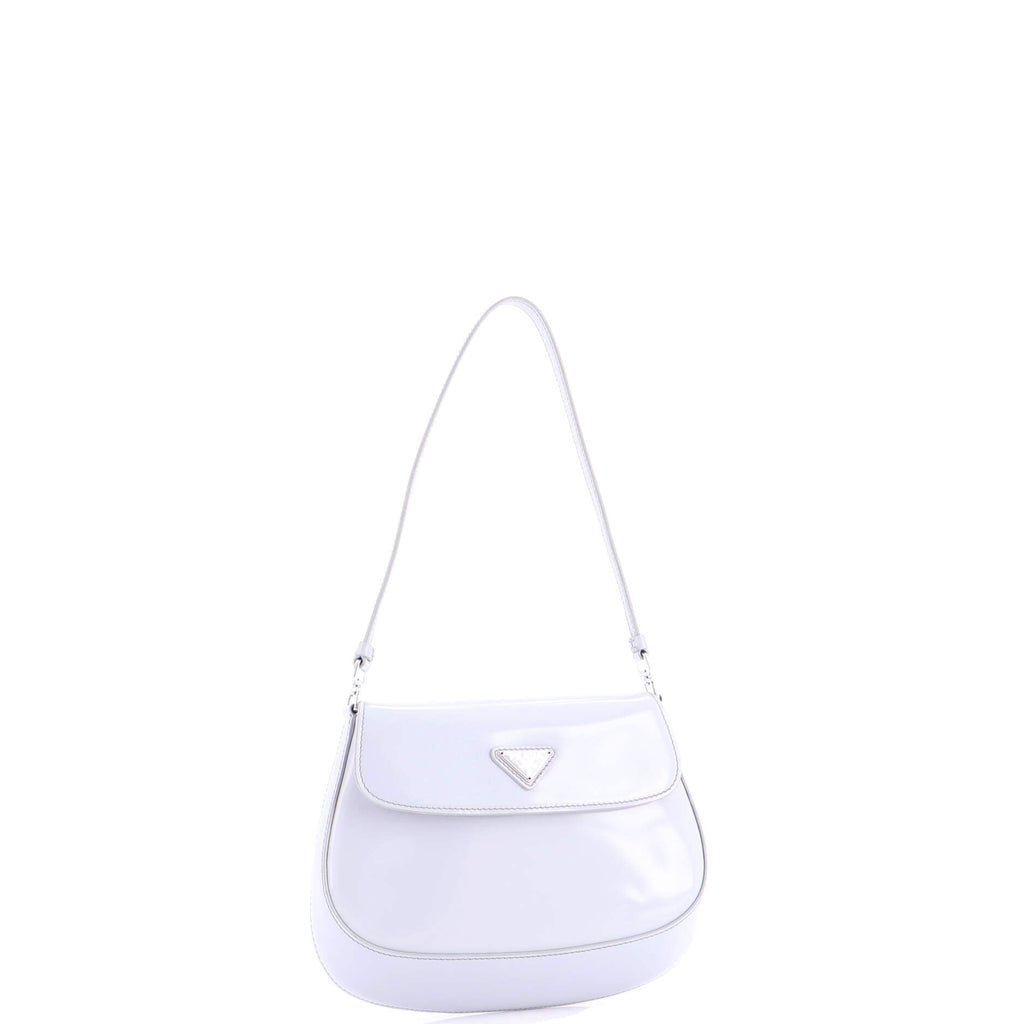 Cleo Flap Shoulder Bag Spazzolato Leather Small