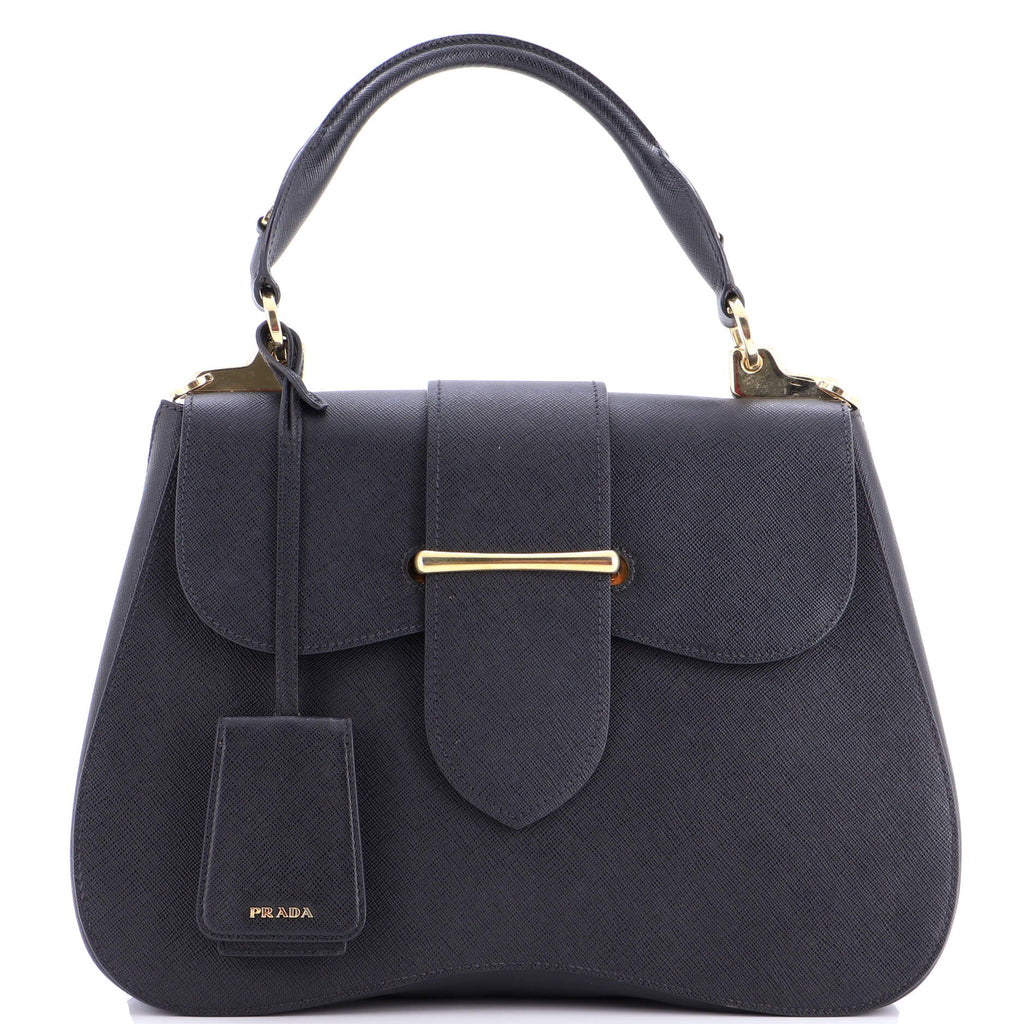 Sidonie Top Handle Bag Saffiano Leather Large
