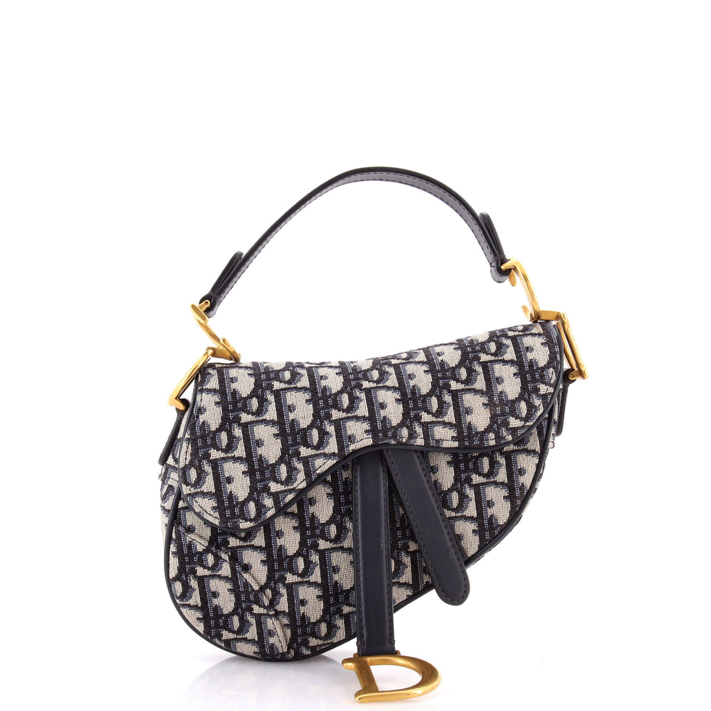 Saddle Handbag Oblique Canvas Mini