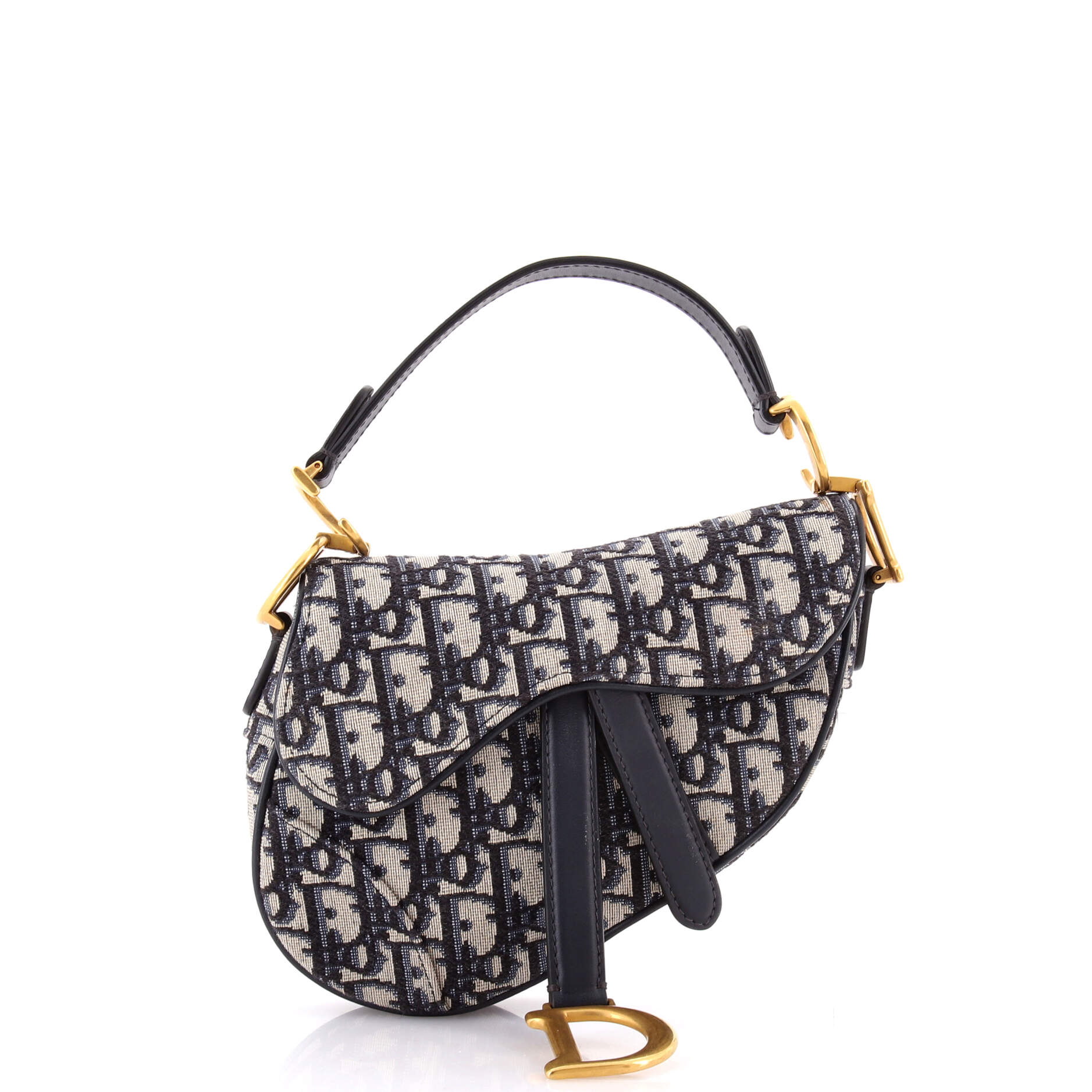 Saddle Handbag Oblique Canvas Mini