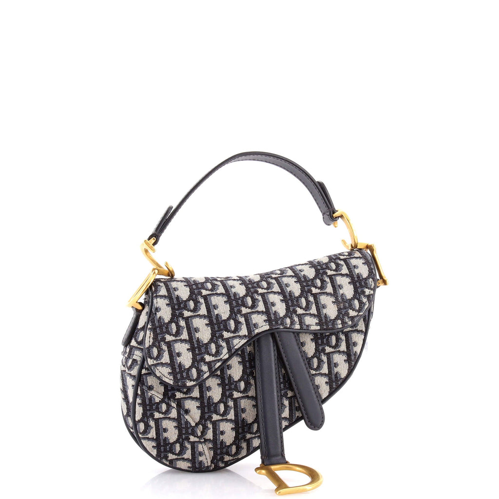 Saddle Handbag Oblique Canvas Mini