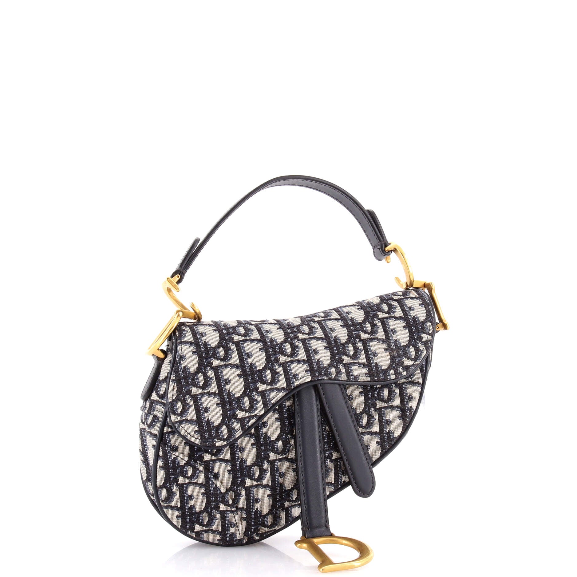 Saddle Handbag Oblique Canvas Mini