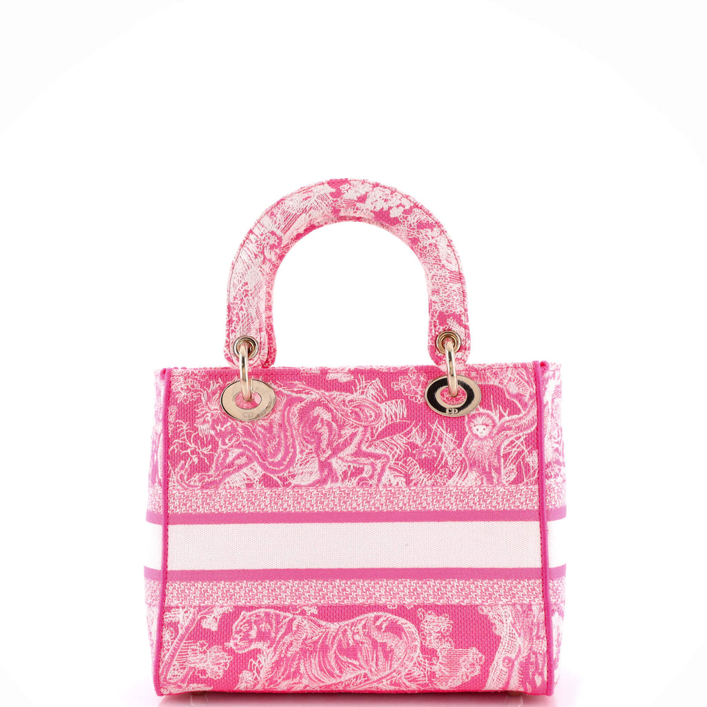 Toile de Jouy Lady D-Lite Bag Embroidered Canvas