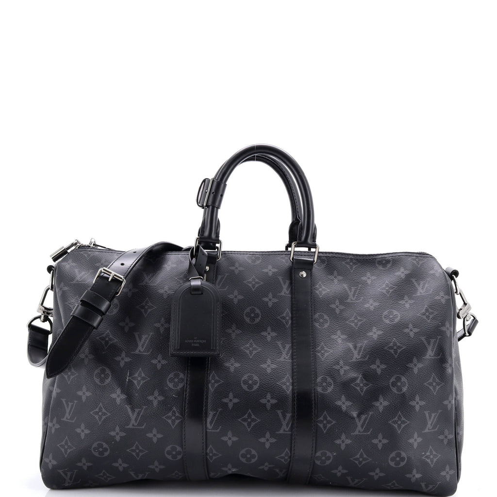 Keepall Bandouliere Bag Monogram Eclipse Canvas 45
