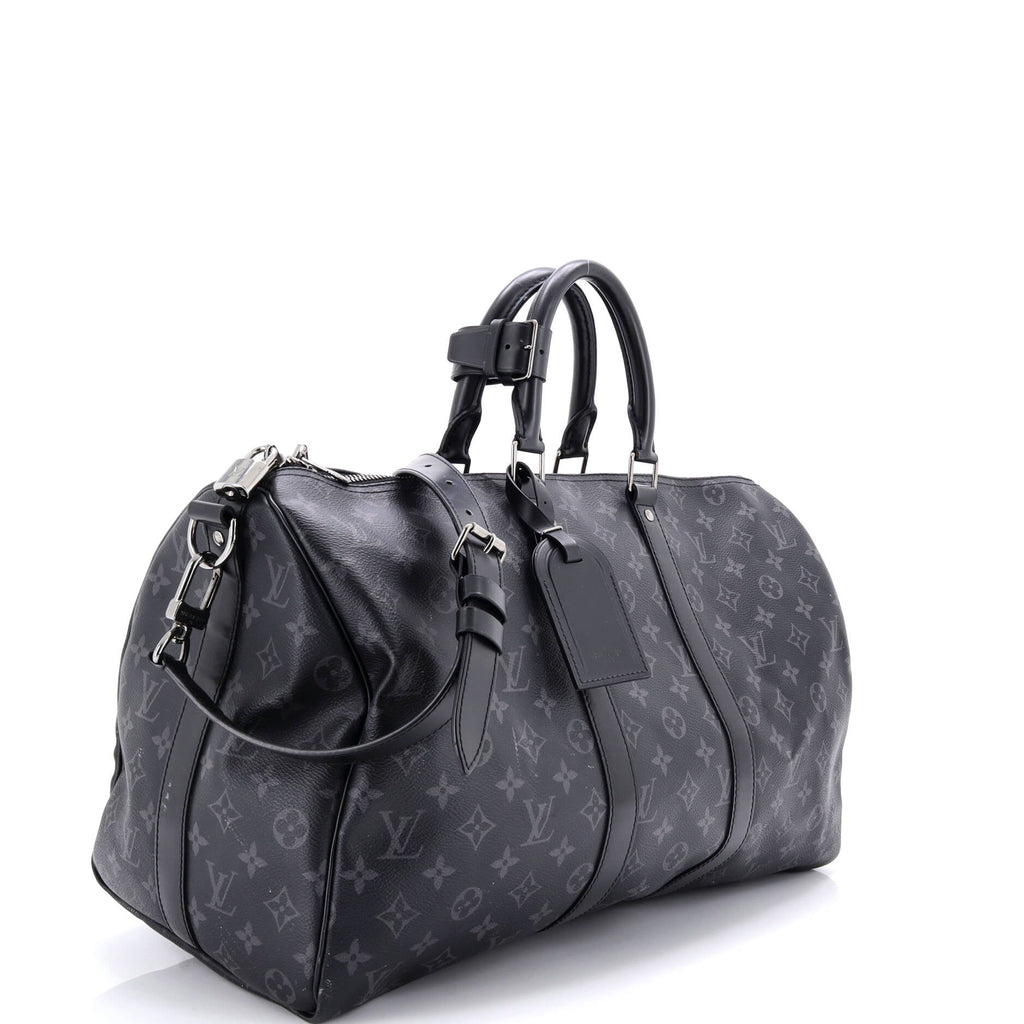 Keepall Bandouliere Bag Monogram Eclipse Canvas 45