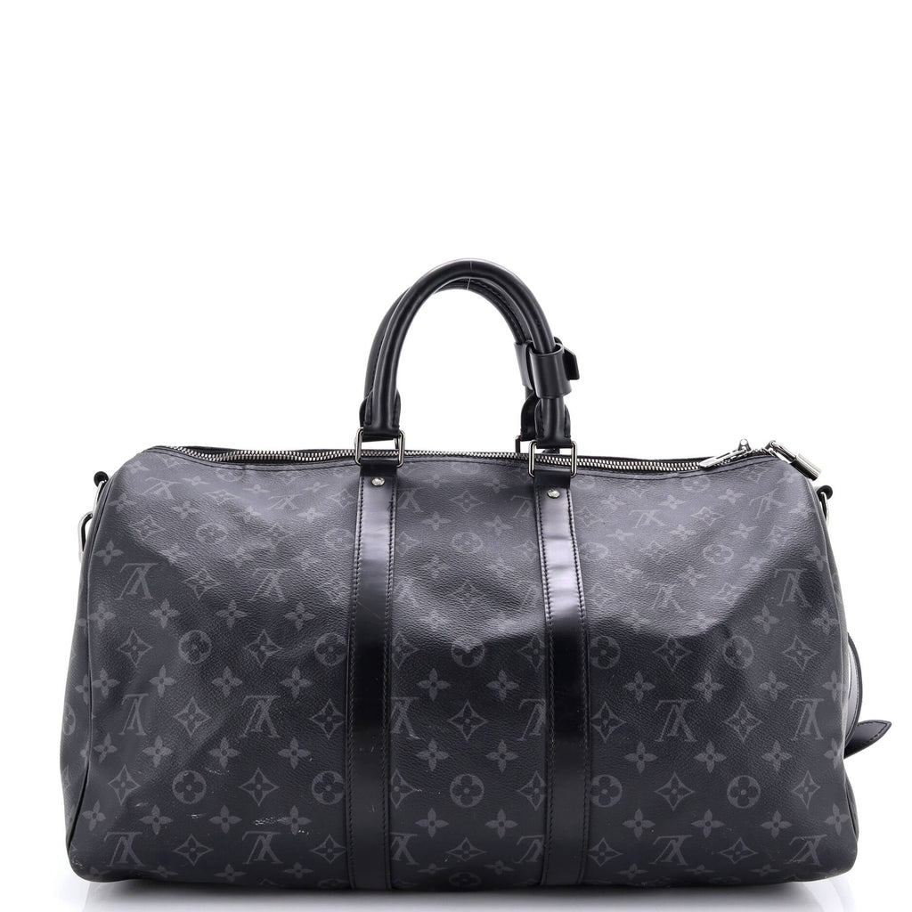 Keepall Bandouliere Bag Monogram Eclipse Canvas 45