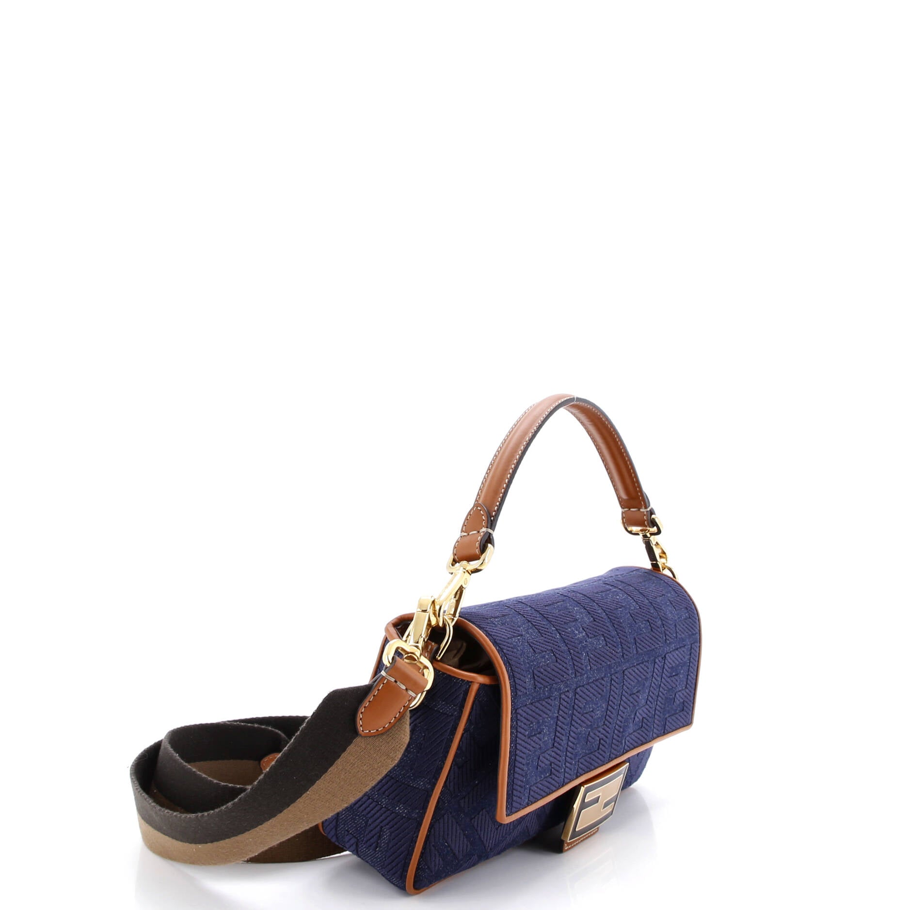 Baguette NM Bag Zucca Embroidered Canvas Medium