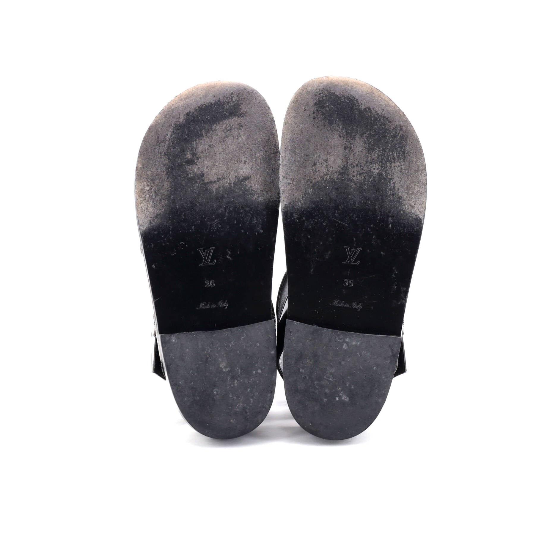 Women's Crossroad Comfort Sandals Leather with Monogram Canvas