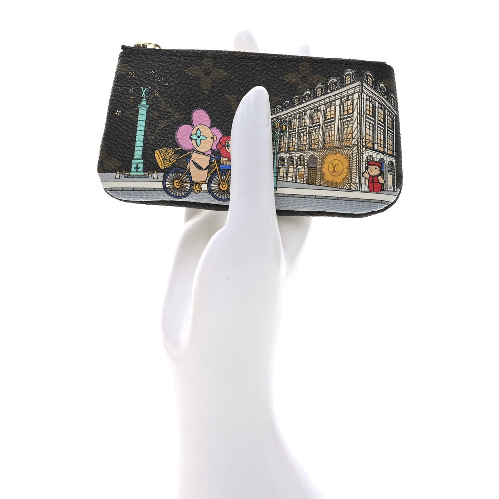Monogram 2022 Christmas Animation Paris Key Pouch Pink