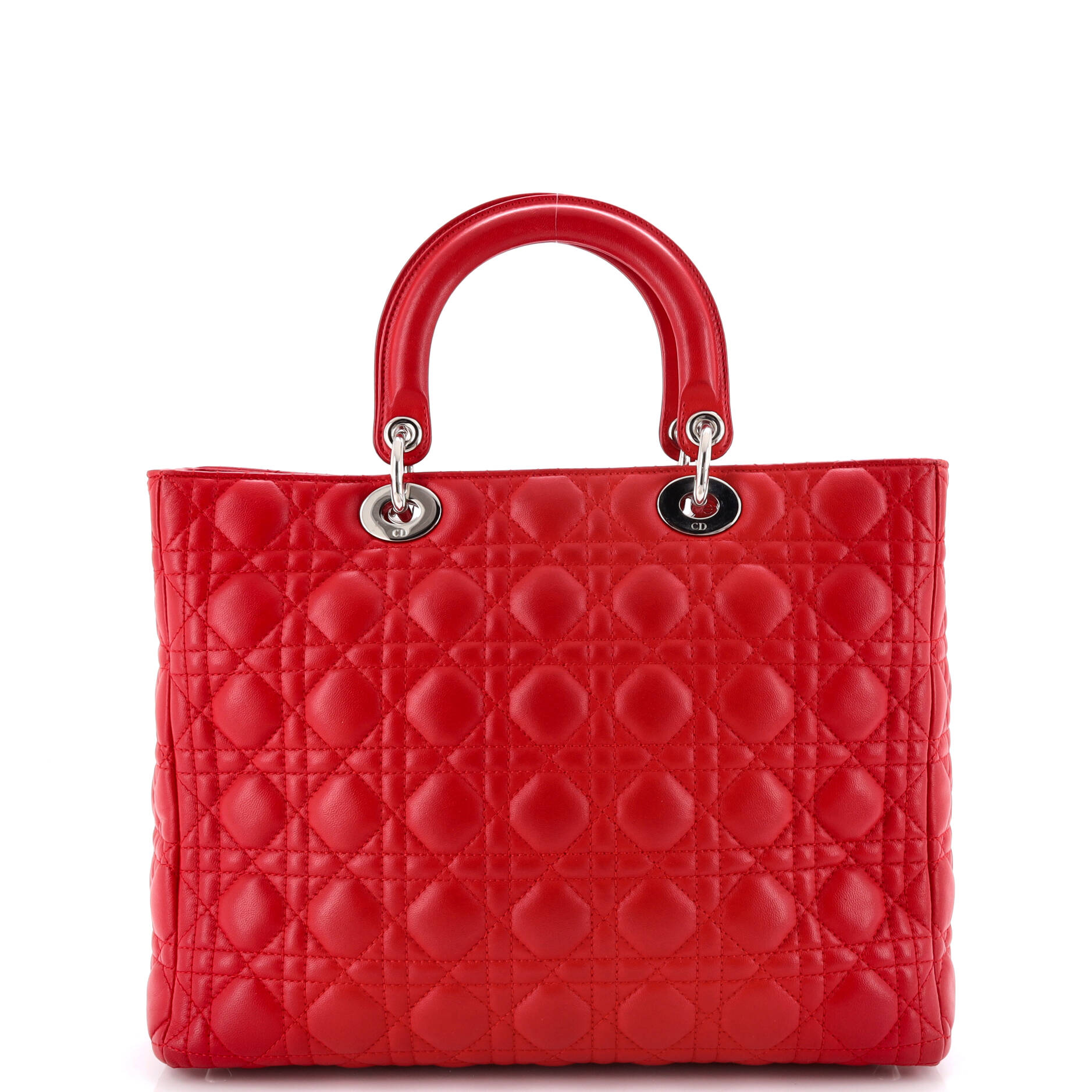 Lady Dior Bag Cannage Quilt Lambskin Large