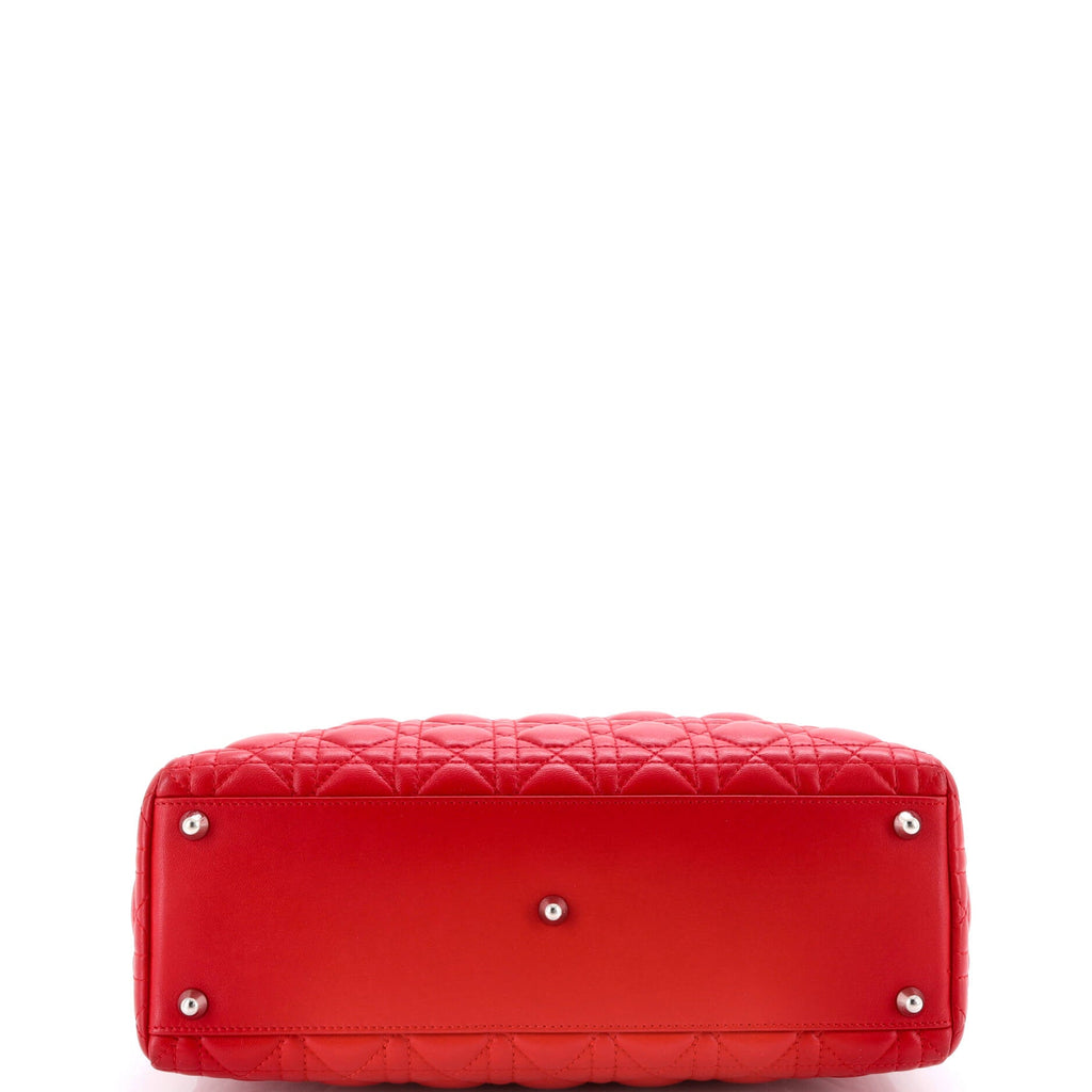 Lady Dior Bag Cannage Quilt Lambskin Large