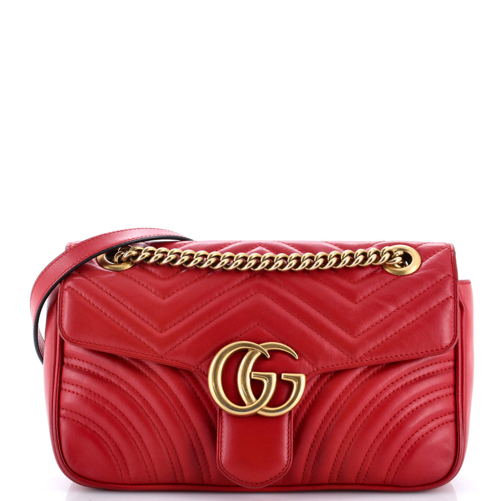 GG Marmont Flap Bag Matelasse Leather Medium