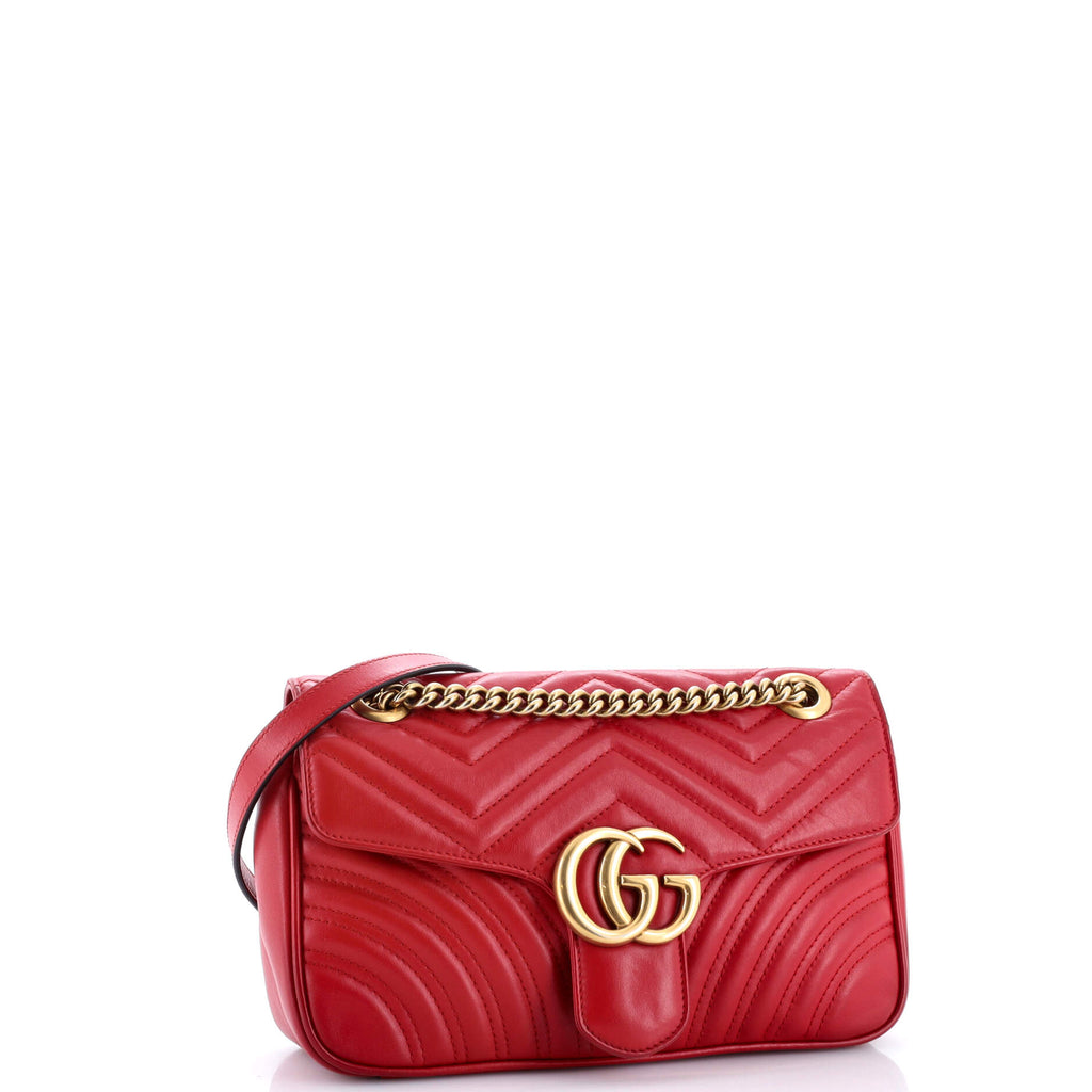 GG Marmont Flap Bag Matelasse Leather Medium