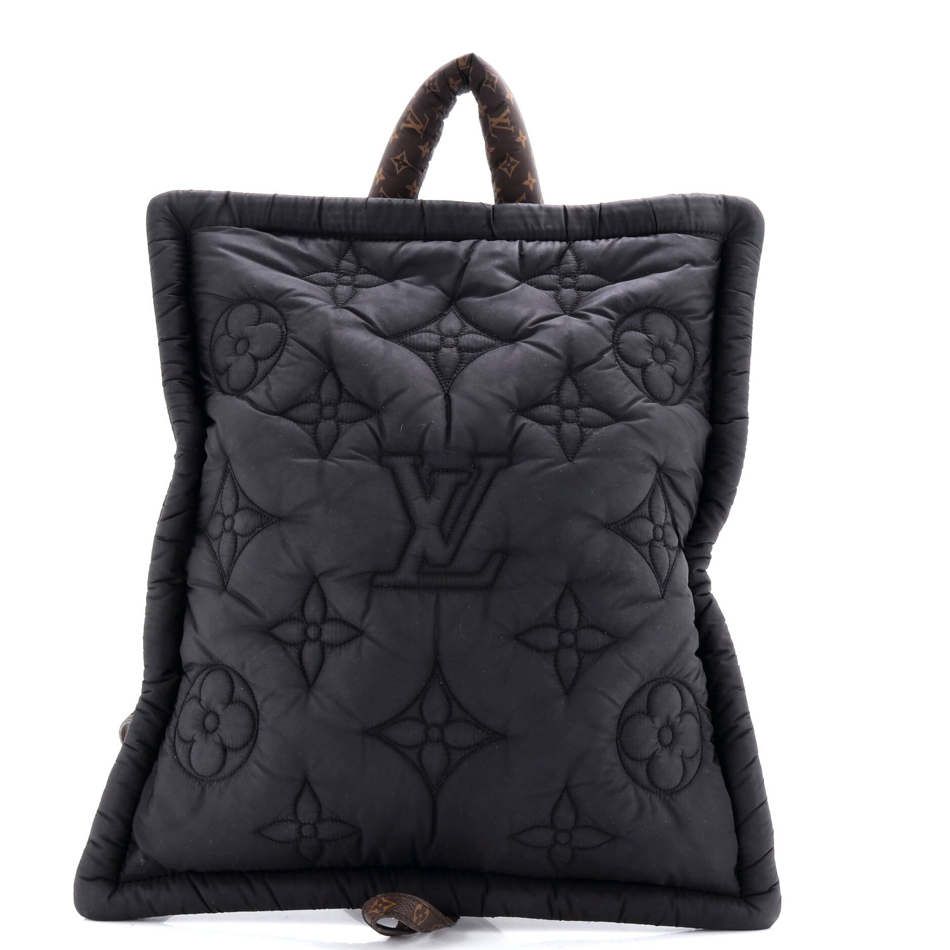 Pillow Backpack Monogram Quilted Econyl Nylon