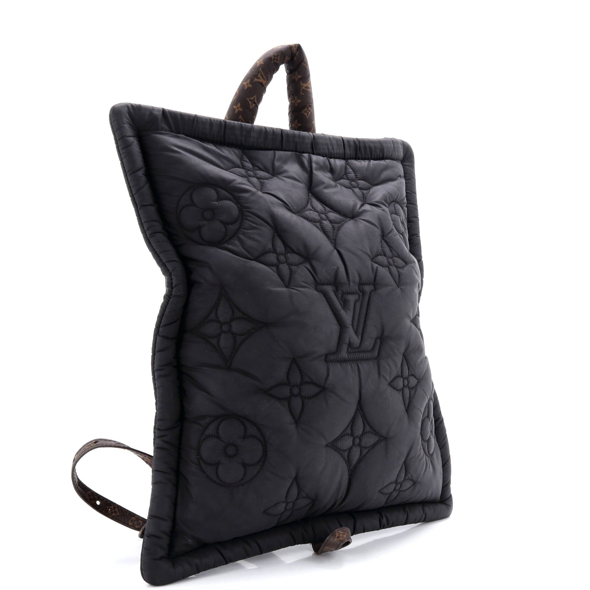 Pillow Backpack Monogram Quilted Econyl Nylon