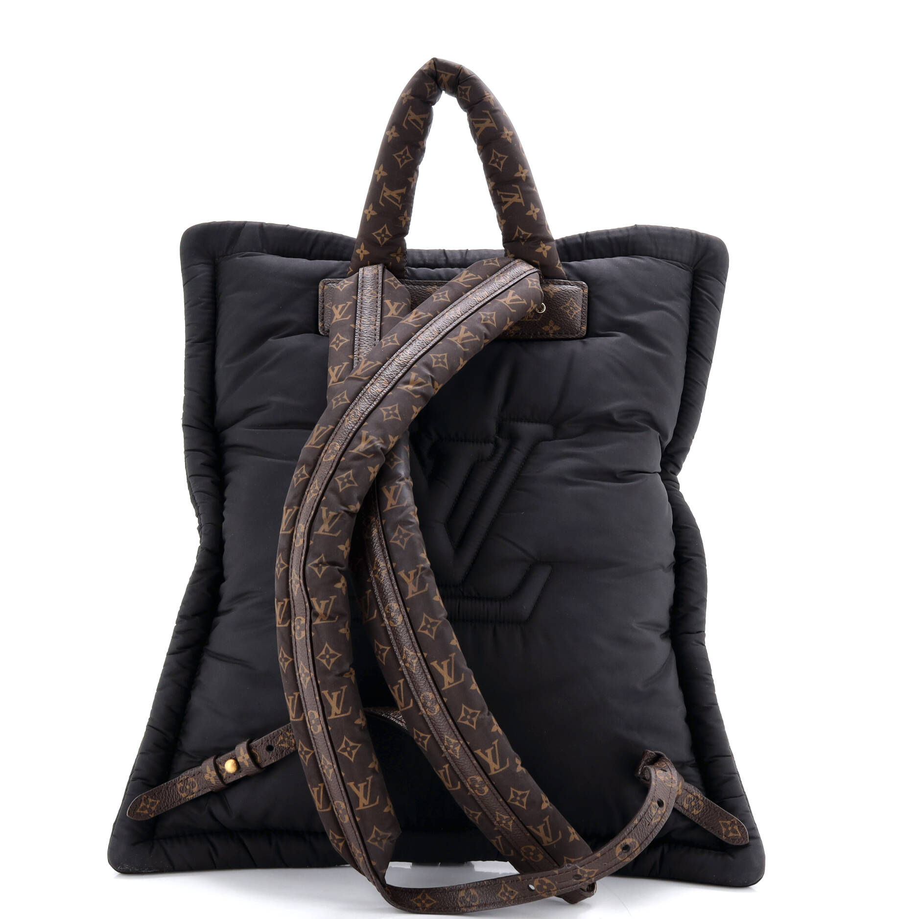 Pillow Backpack Monogram Quilted Econyl Nylon