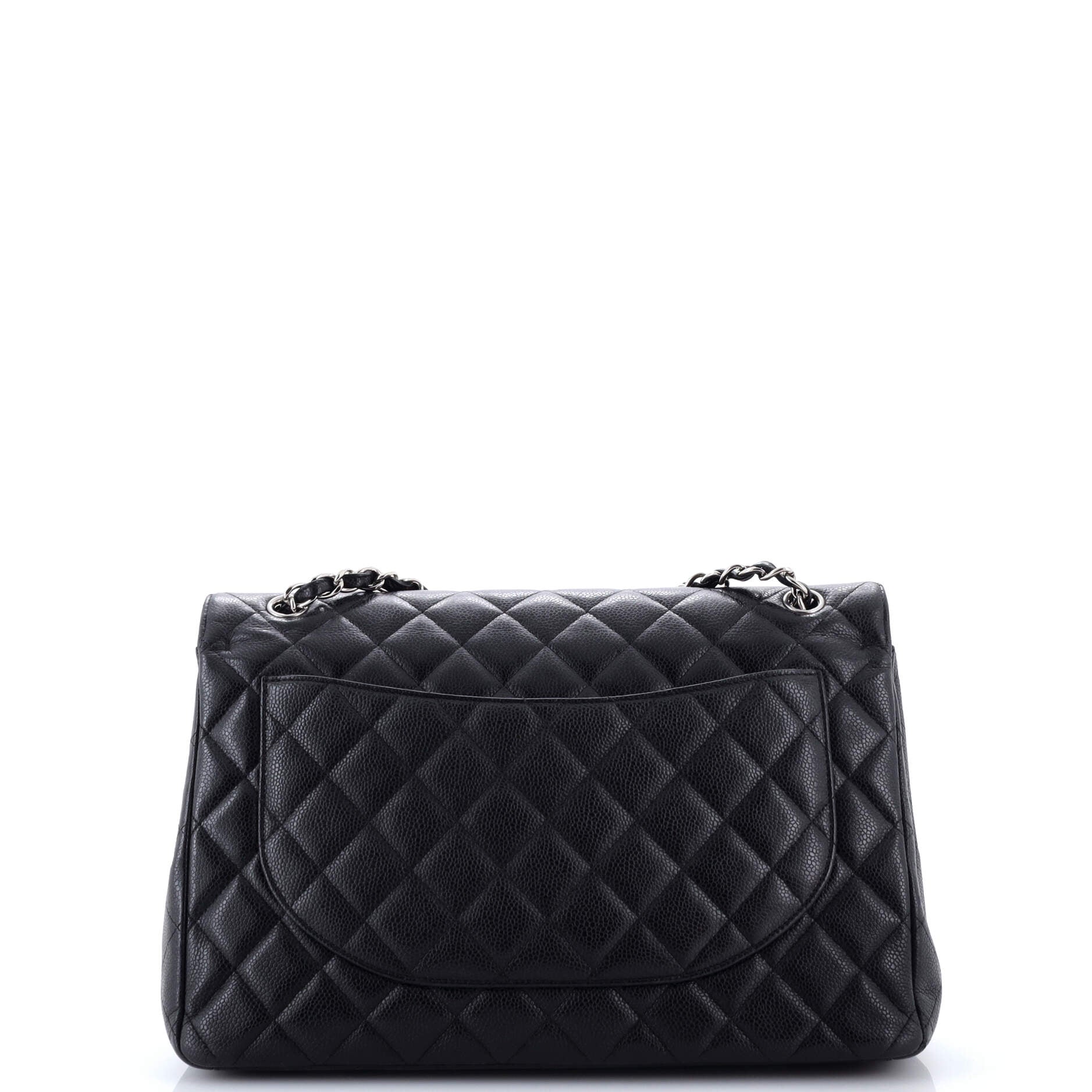 Classic Double Flap Bag Quilted Caviar Maxi
