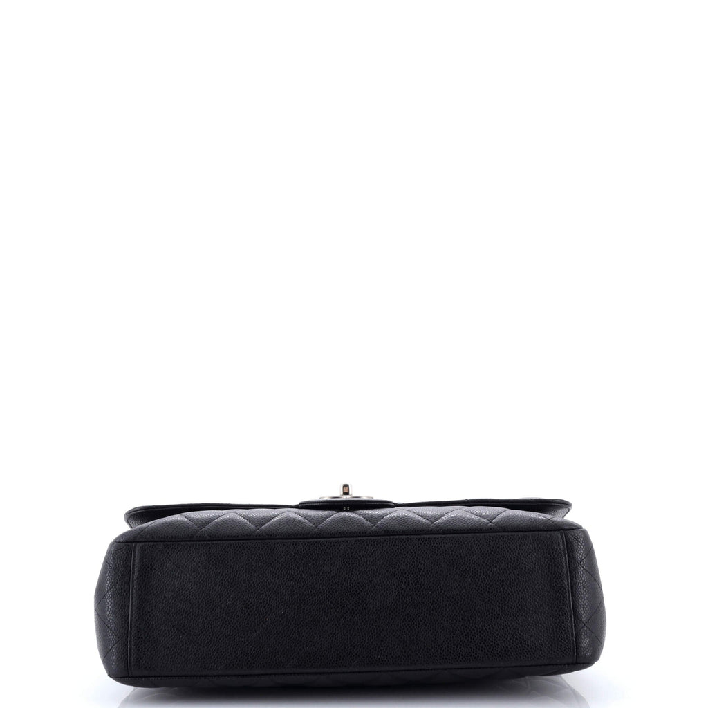 Classic Double Flap Bag Quilted Caviar Maxi